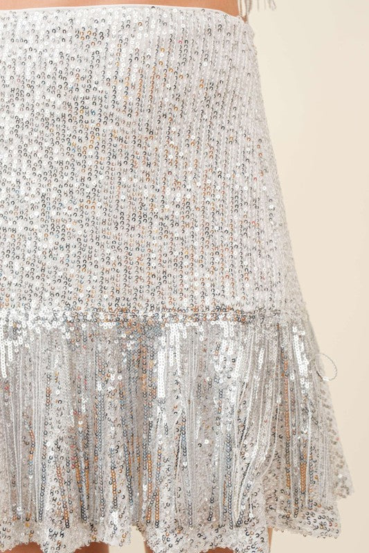 TWINKLE RUFFLE MINI SKIRT