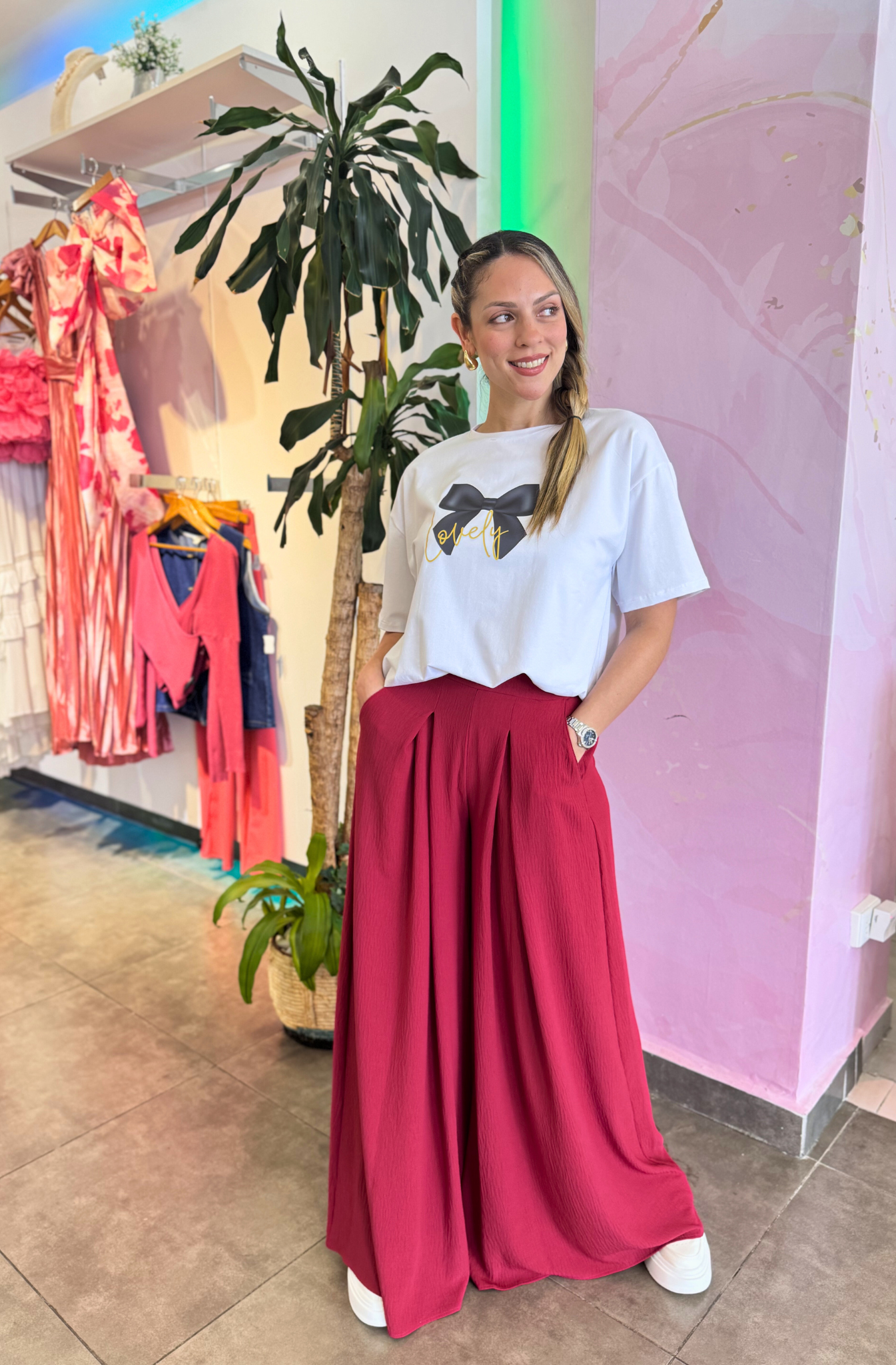 Pantalón Palazzo Stretch