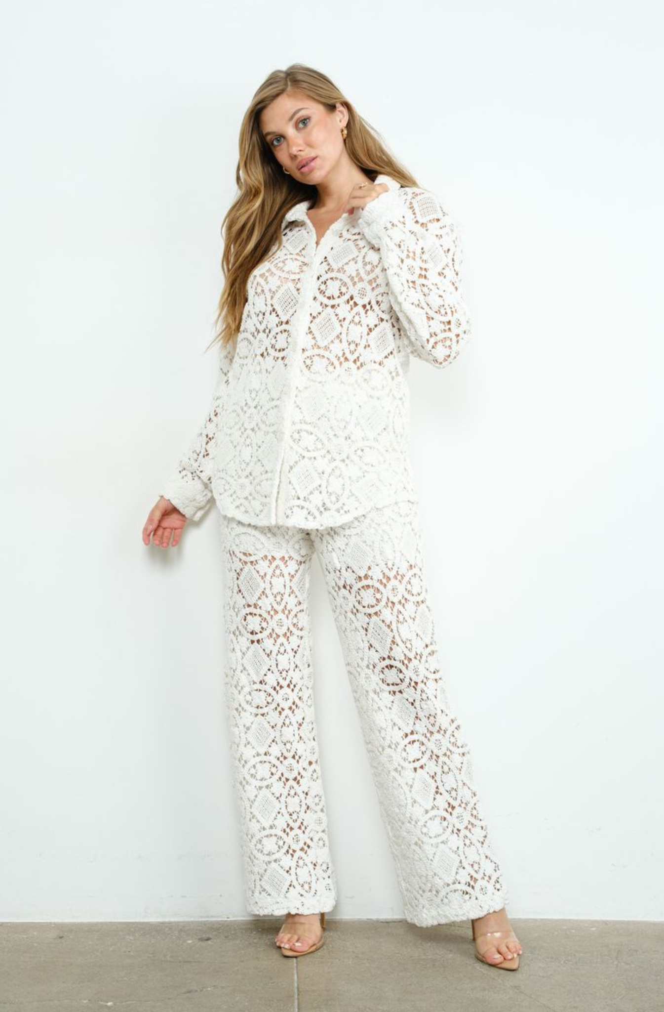 Blusa de Crochet Blanco
