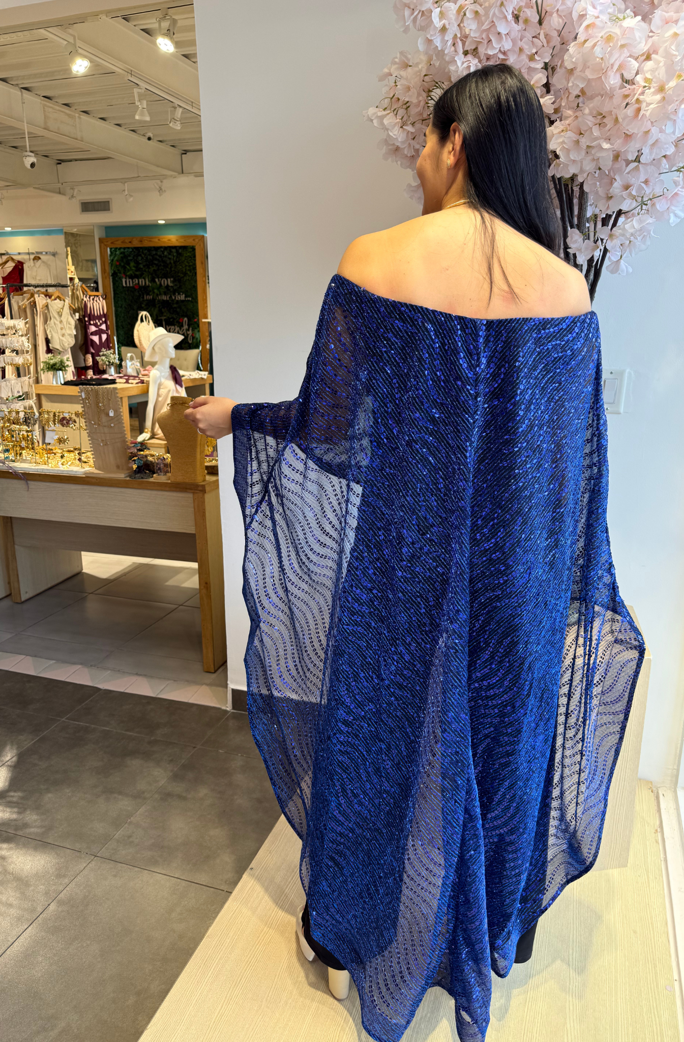 Jumpsuit Off Shoulder con Capa