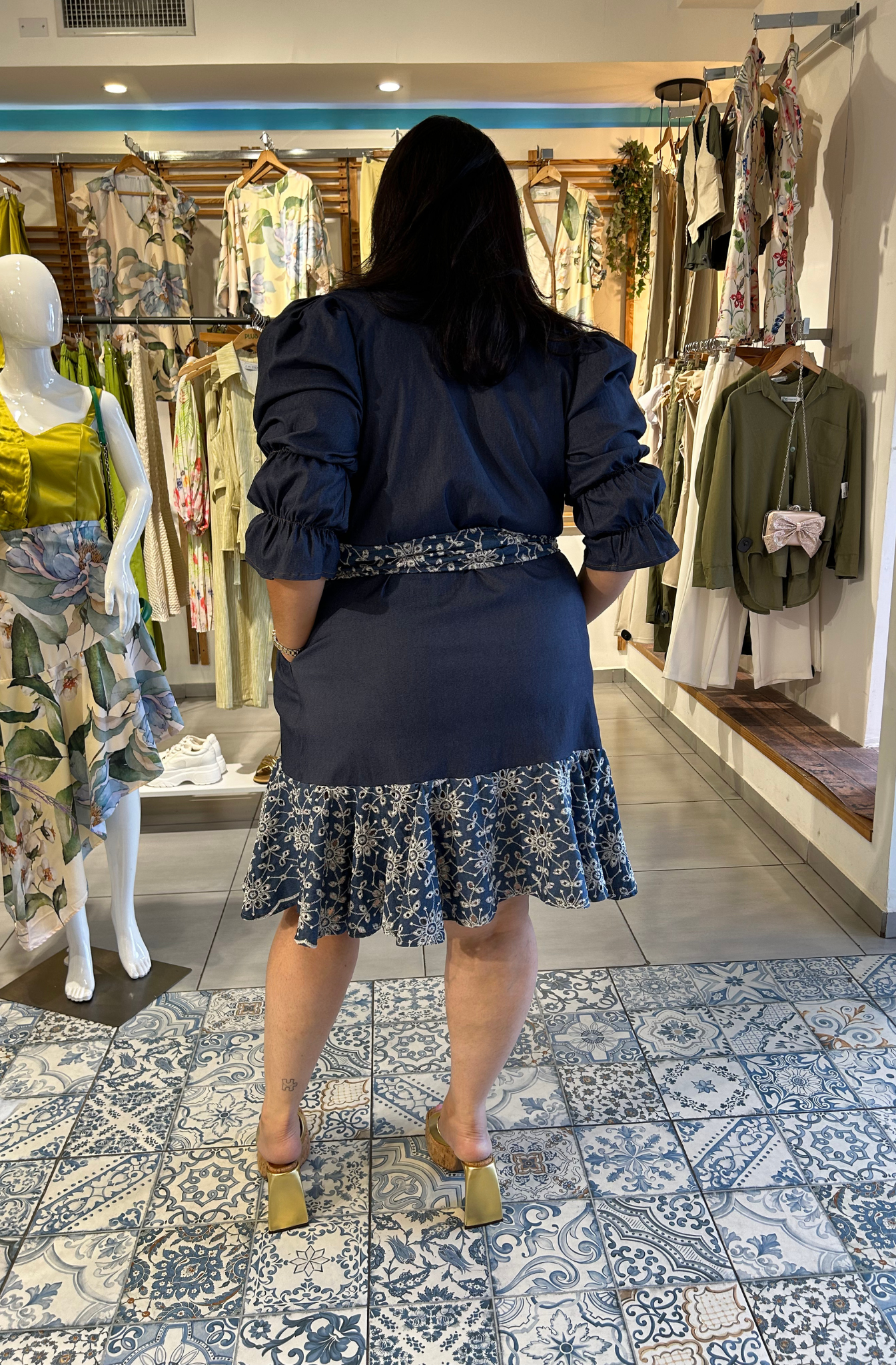 MARCELE RUCHED DRESS