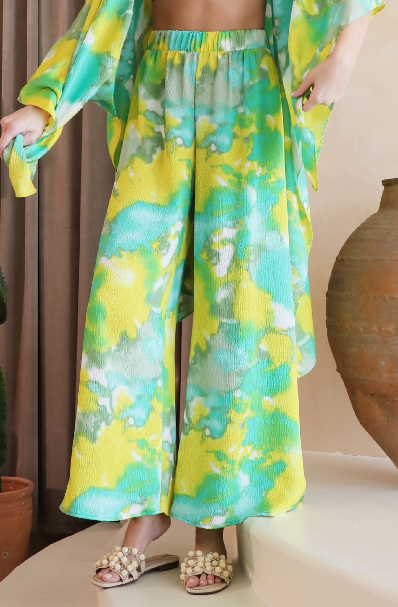Palazzo Estampado Tie Dye