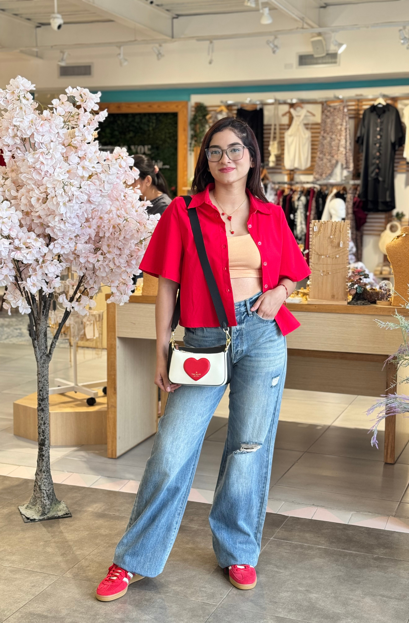 Blusa Roja Stretch