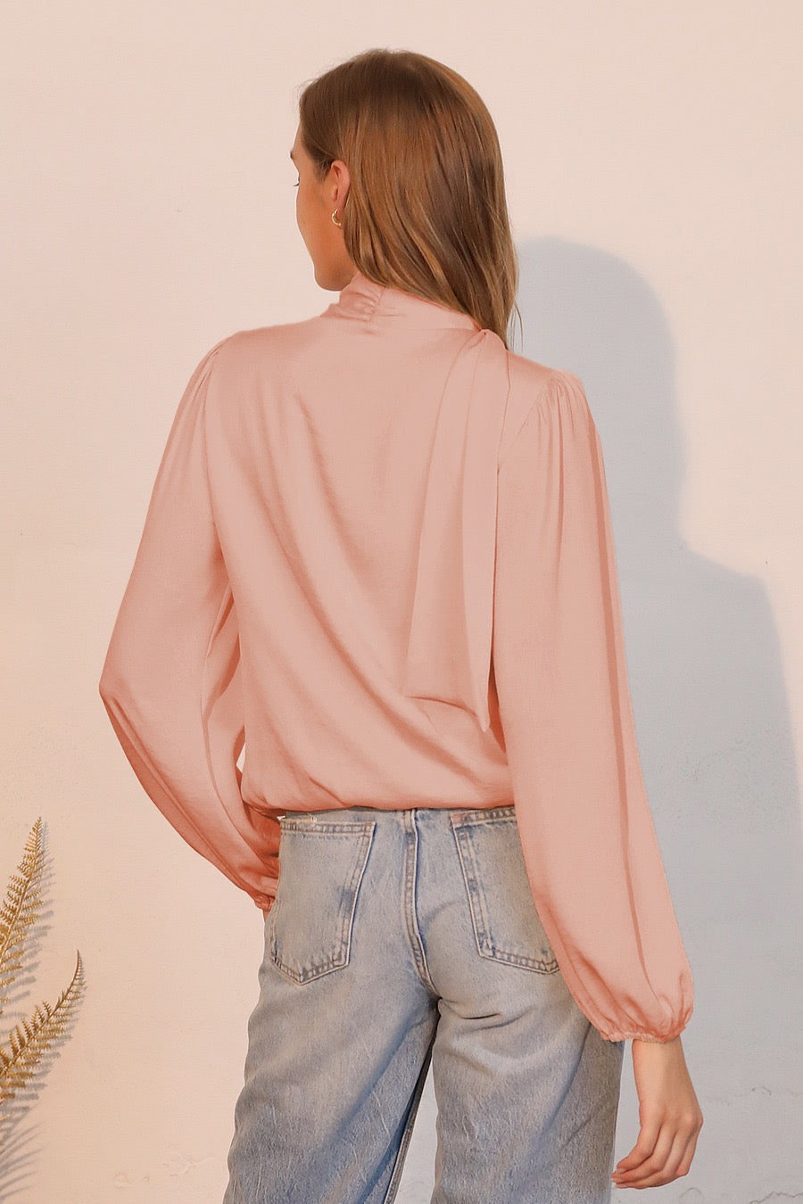 CLOUDPETAL TIE BLOUSE