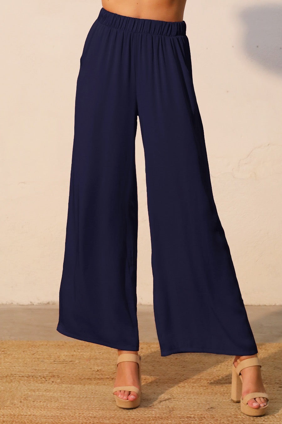 SILK POCKET PANTS