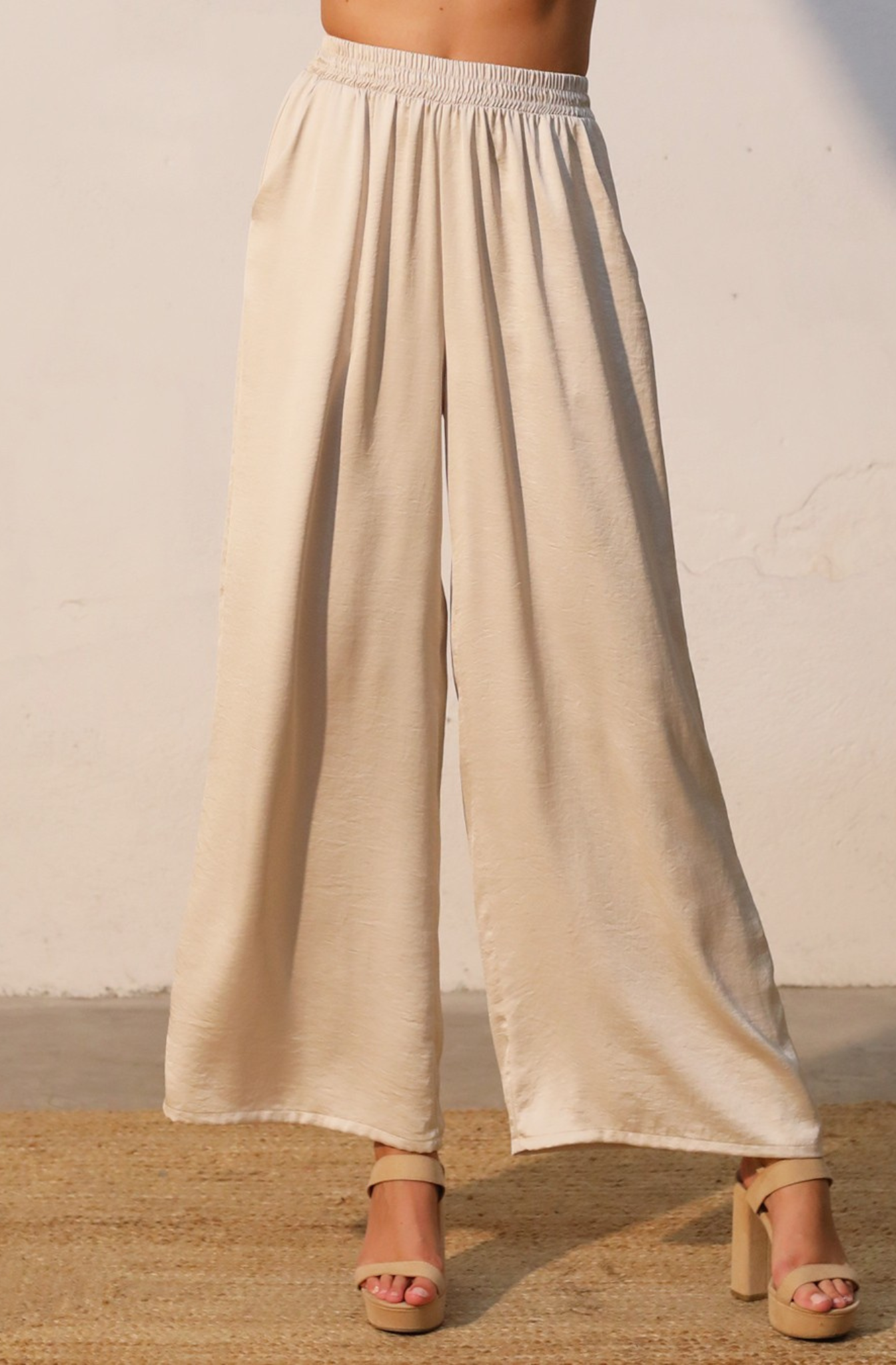Palazzo Nude Stretch