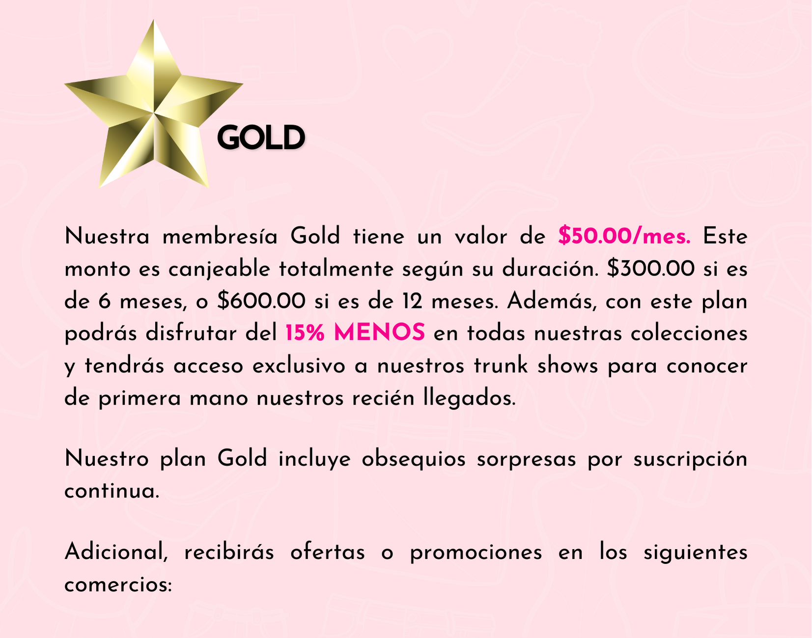 Membresía Gold