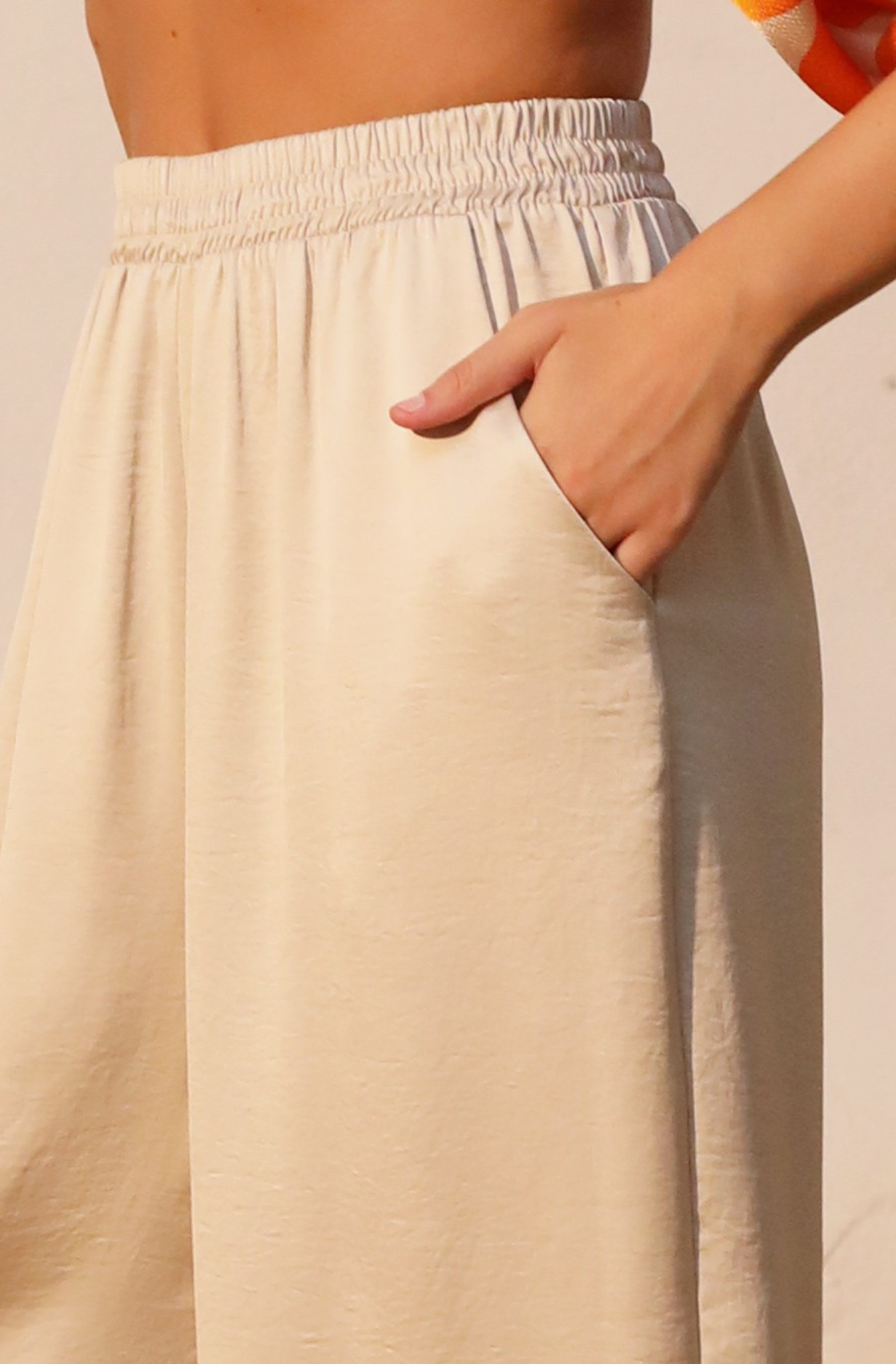 Palazzo Nude Stretch