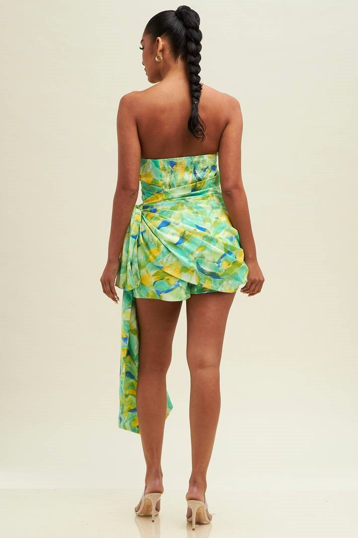 Romper Strapless Verde