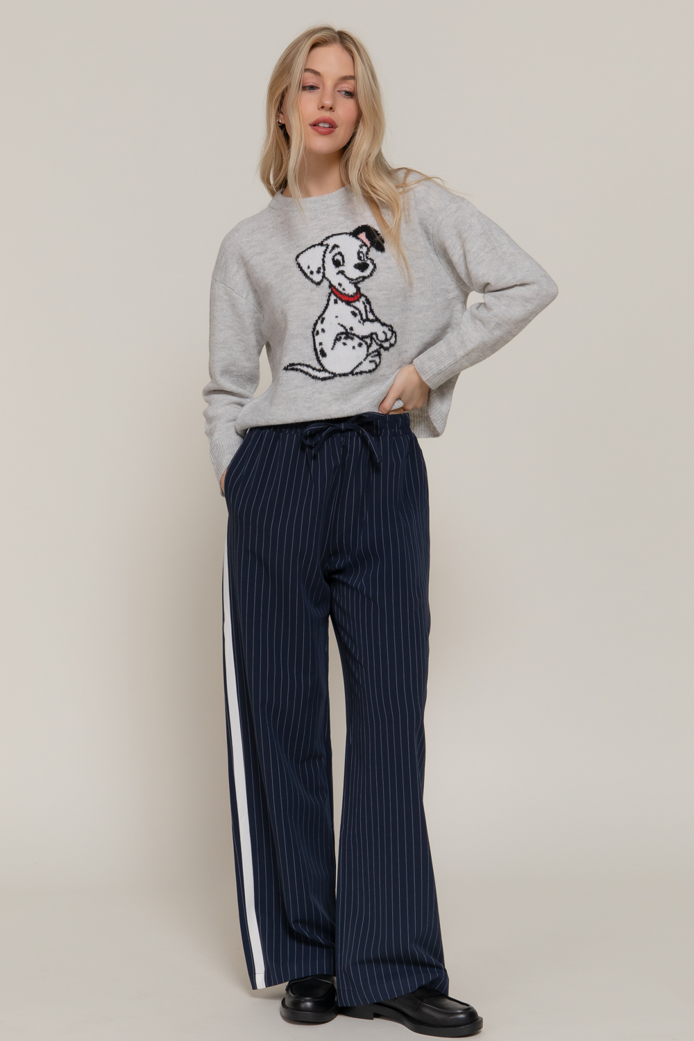 STRIPE DETAIL PANTS
