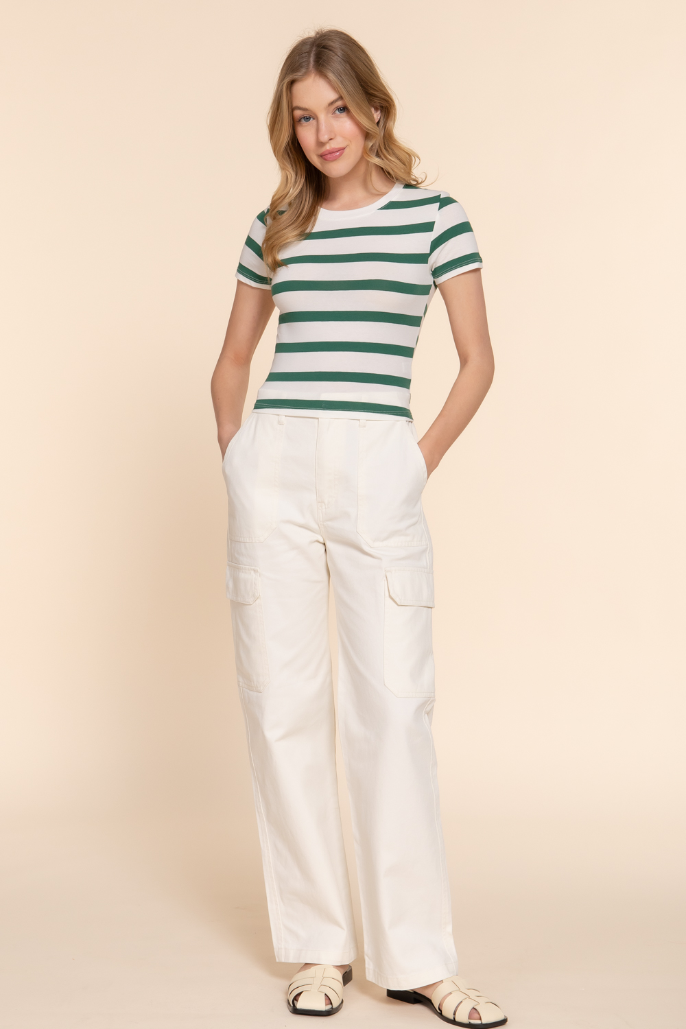 STRIPE CHARM TOP