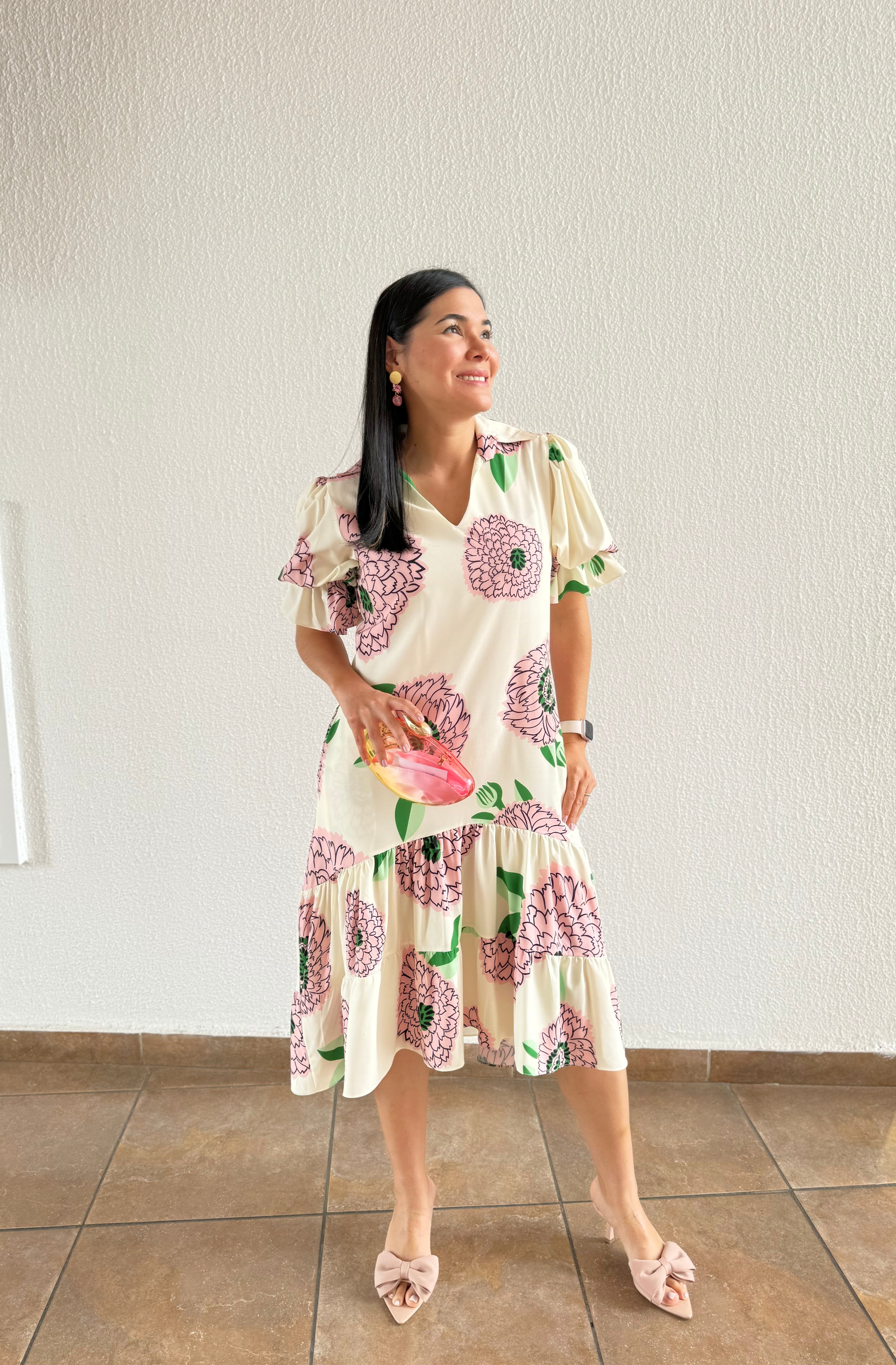 Vestido Midi Marfil