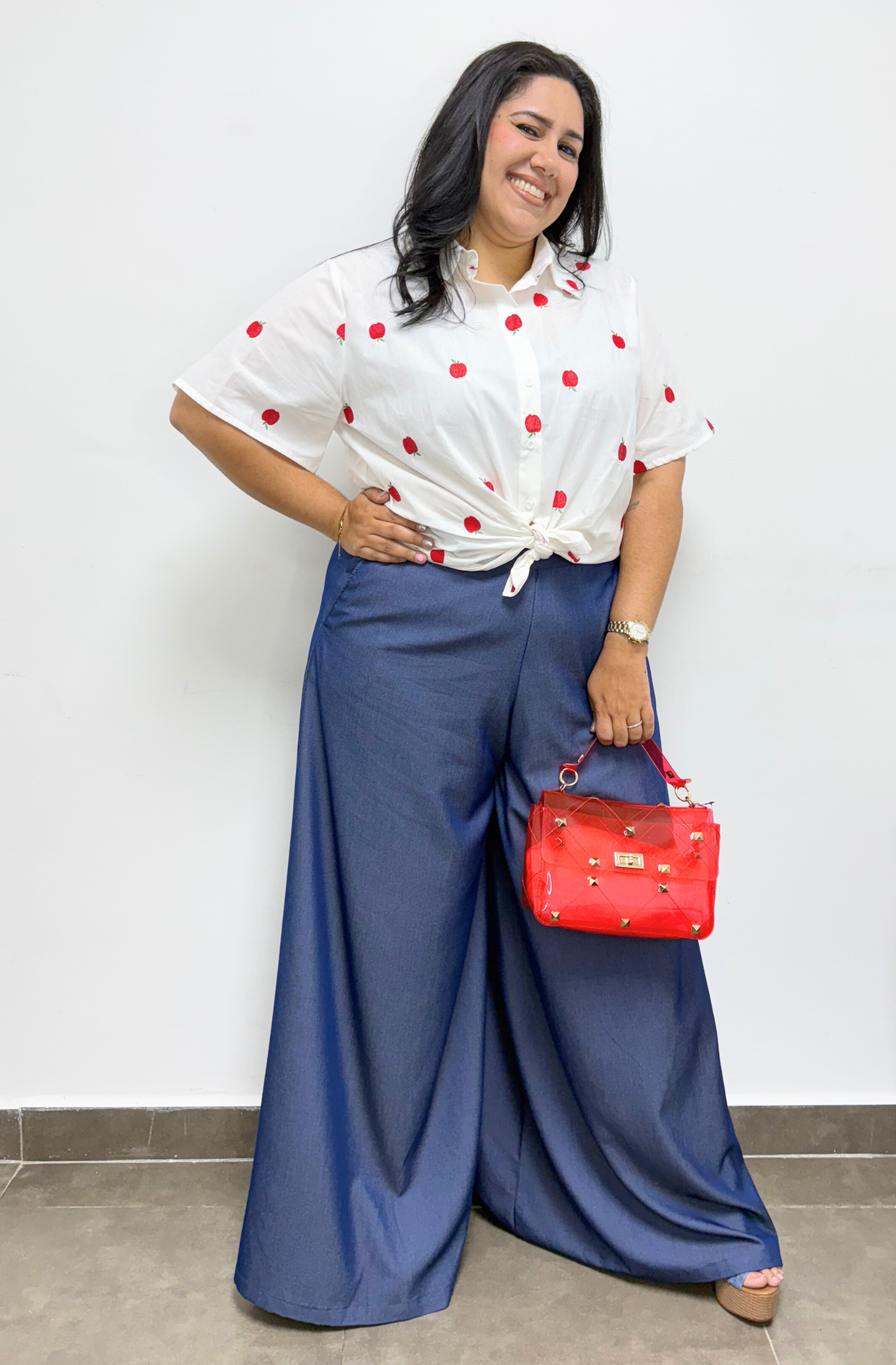 Camisa Plus Size Apple Love