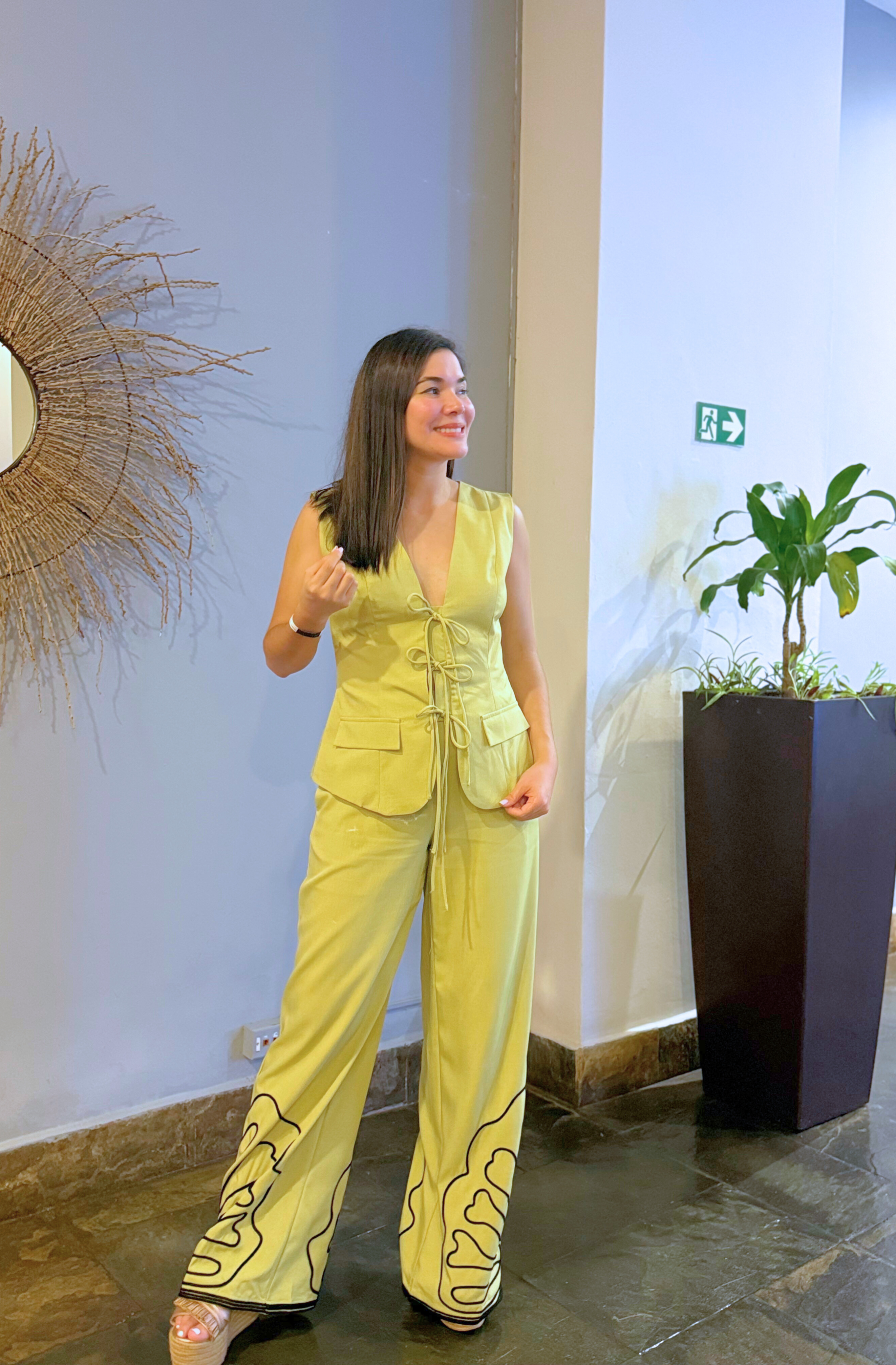 GREEN MUSE PANT