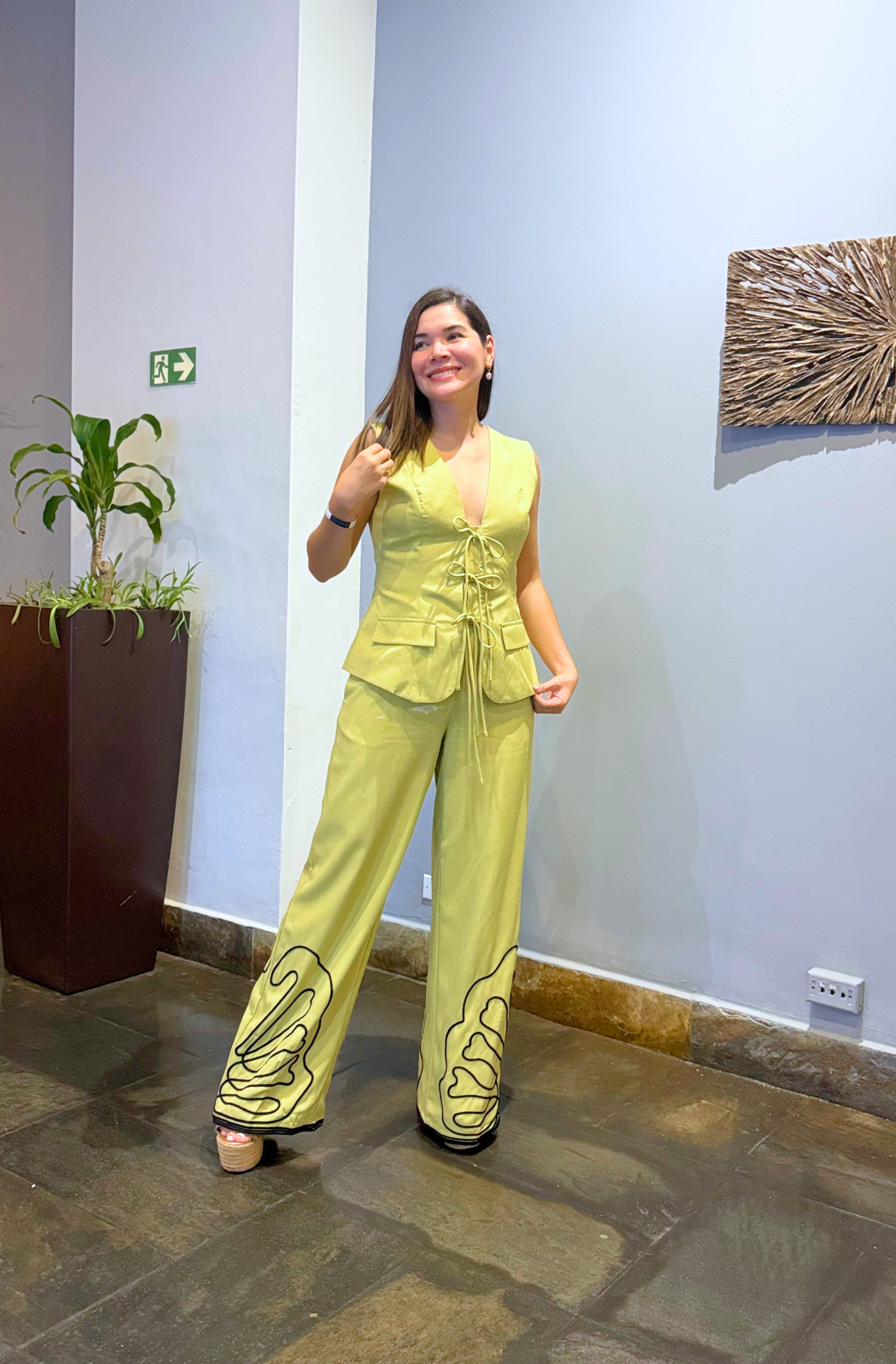 GREEN MUSE PANT