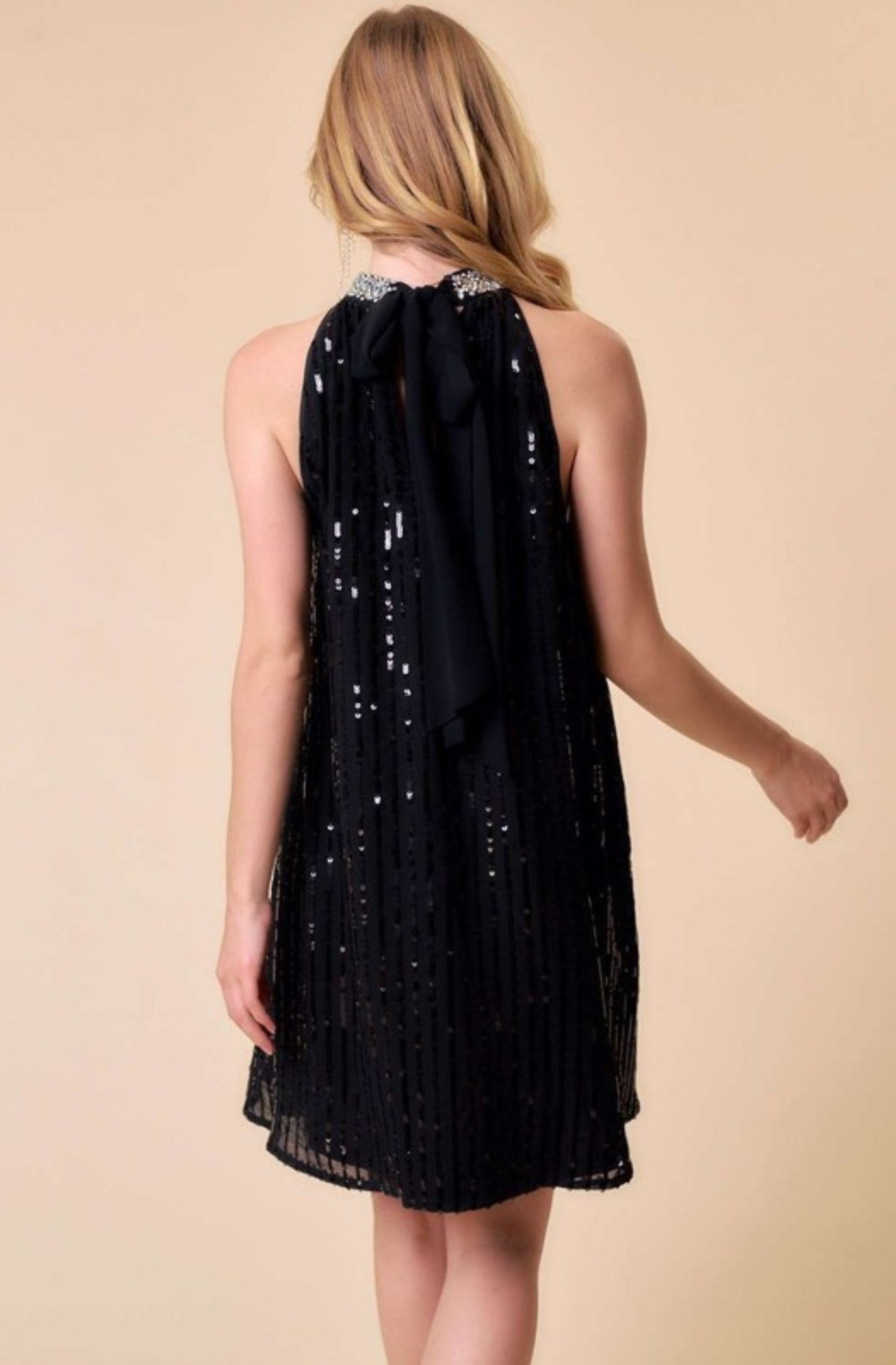 Vestido Negro Halter