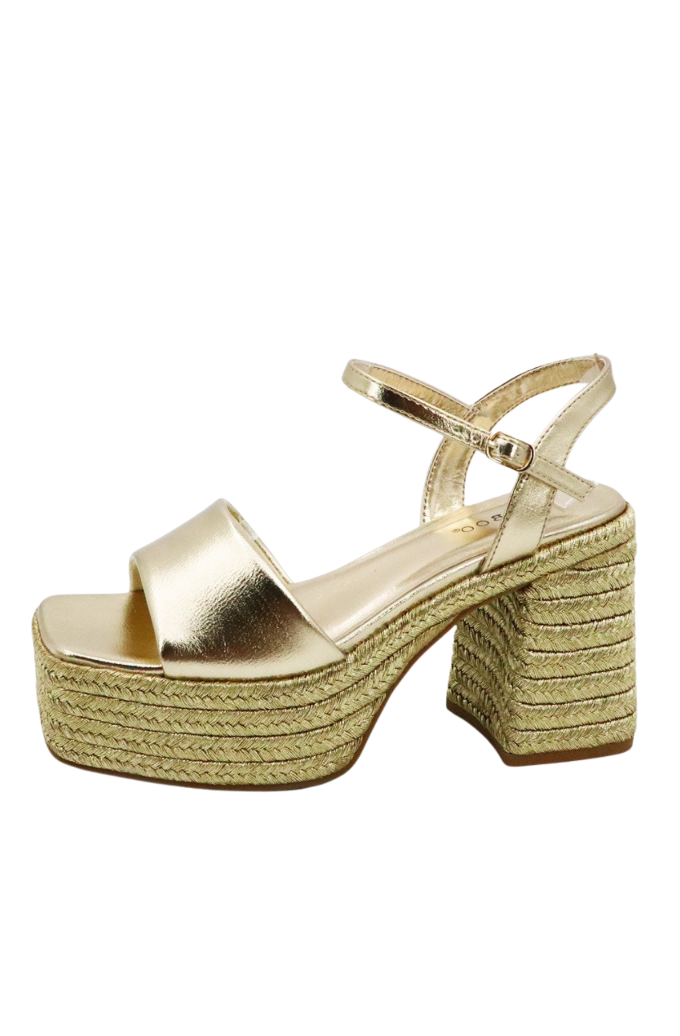 Sandalias Casuales de Tacon Cuadrado