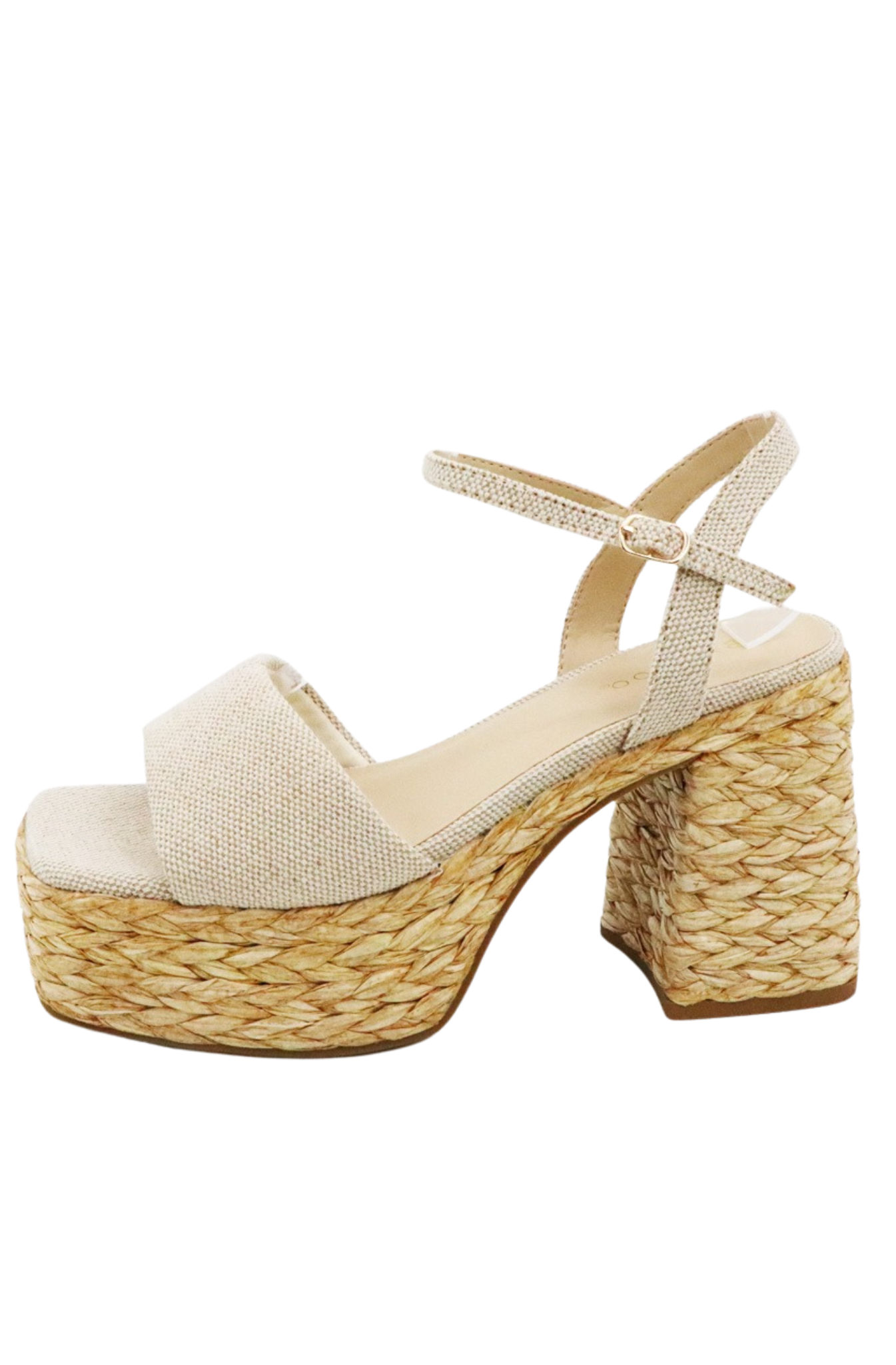 Sandalias Casuales de Tacon Cuadrado