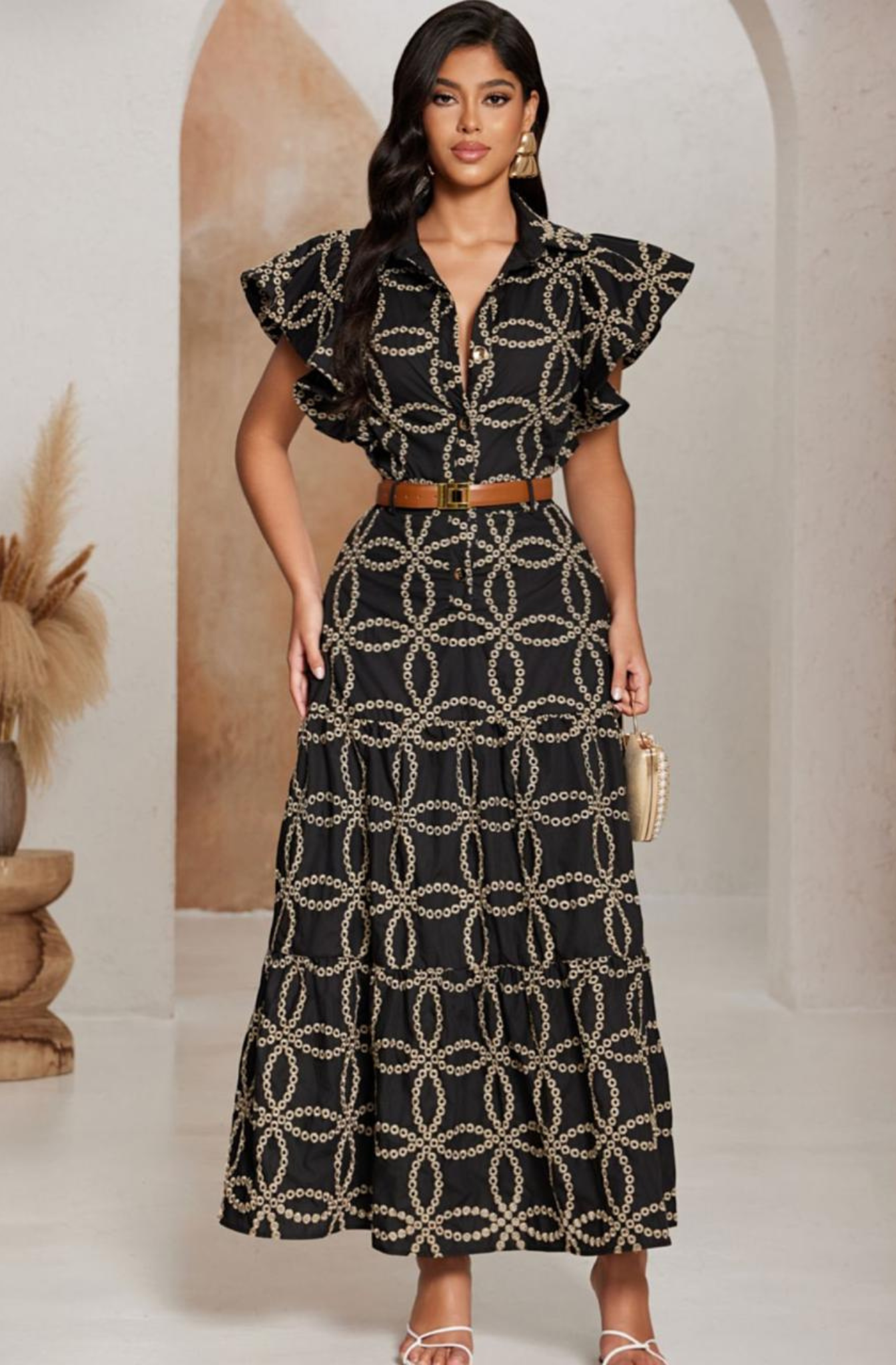 Maxi Vestido de Ojalillo