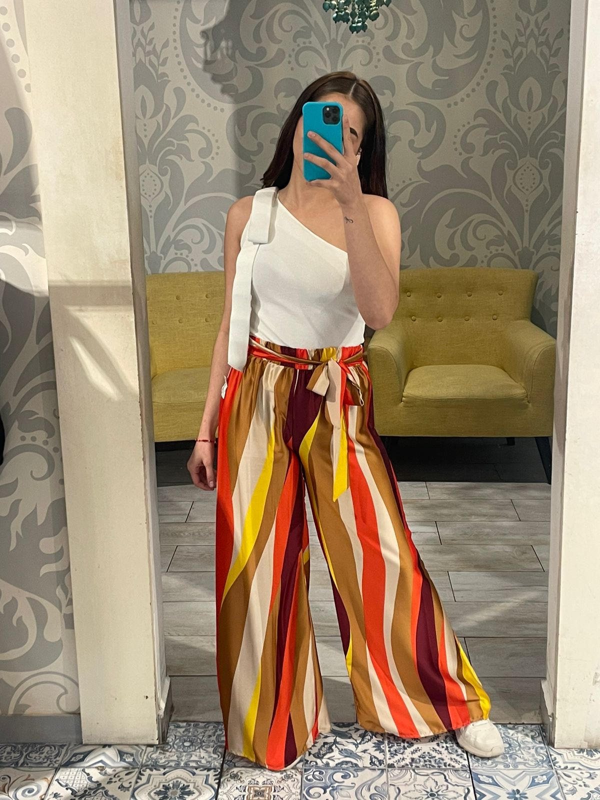 PALAZZO CON ESTAMPADO A RAYAS