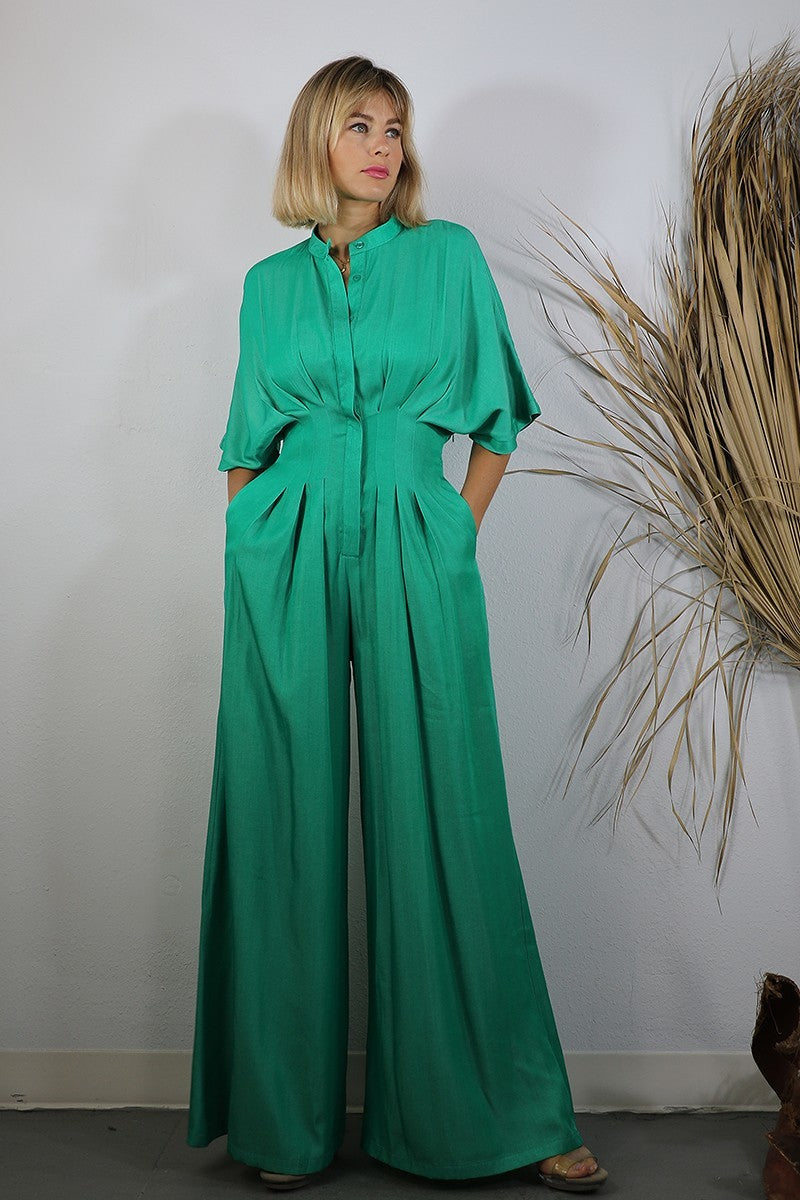 PLEATED JUMPSUIT