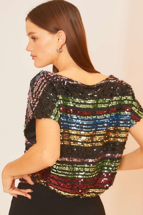 BLUSA CON LENTEJUELAS