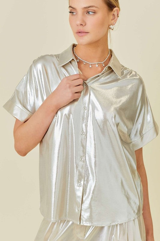 METALLIC GLOW SHIRT