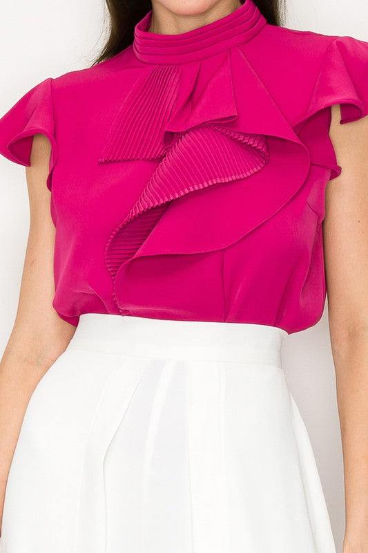 BLUSA CON VUELOS