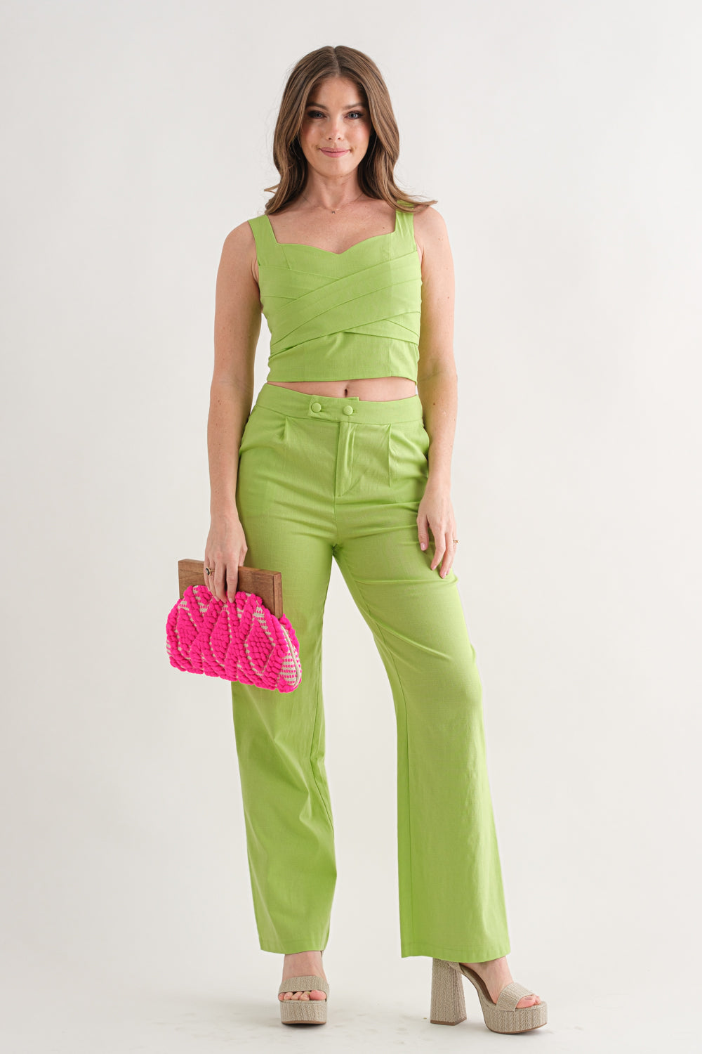 CROP TOP CON DRAPEADOS