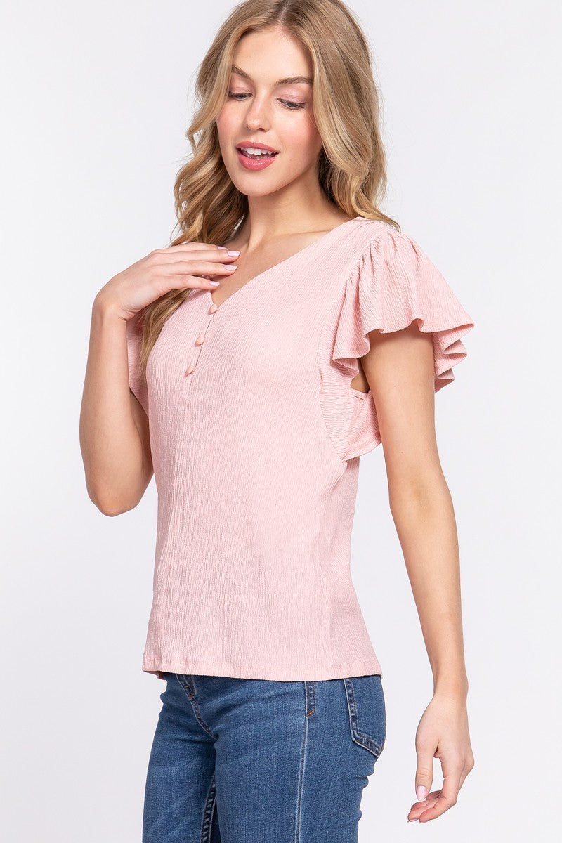 BLUSA CON VUELOS