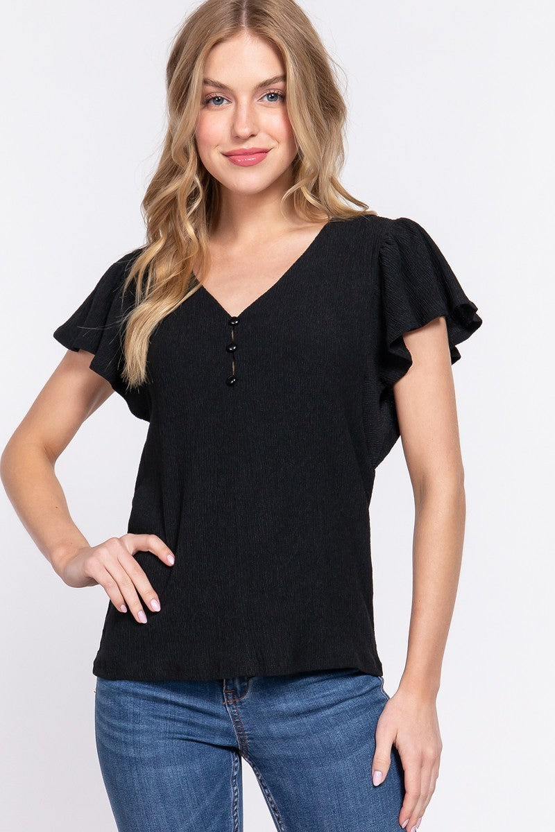 BLUSA CON VUELOS