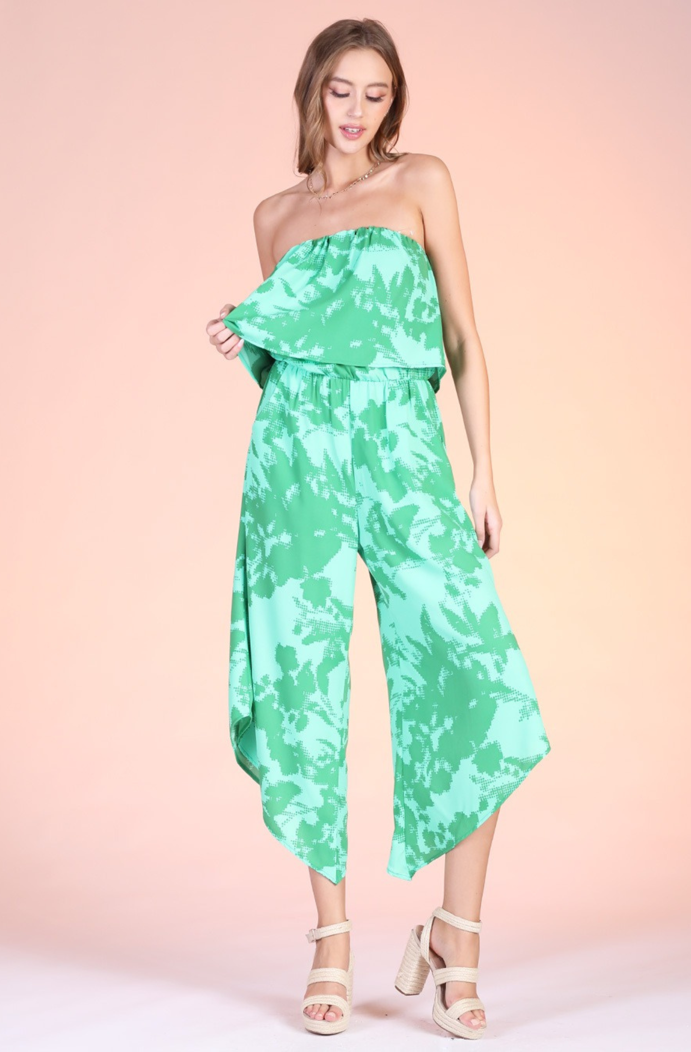 Jumpsuit Strapless Estampado