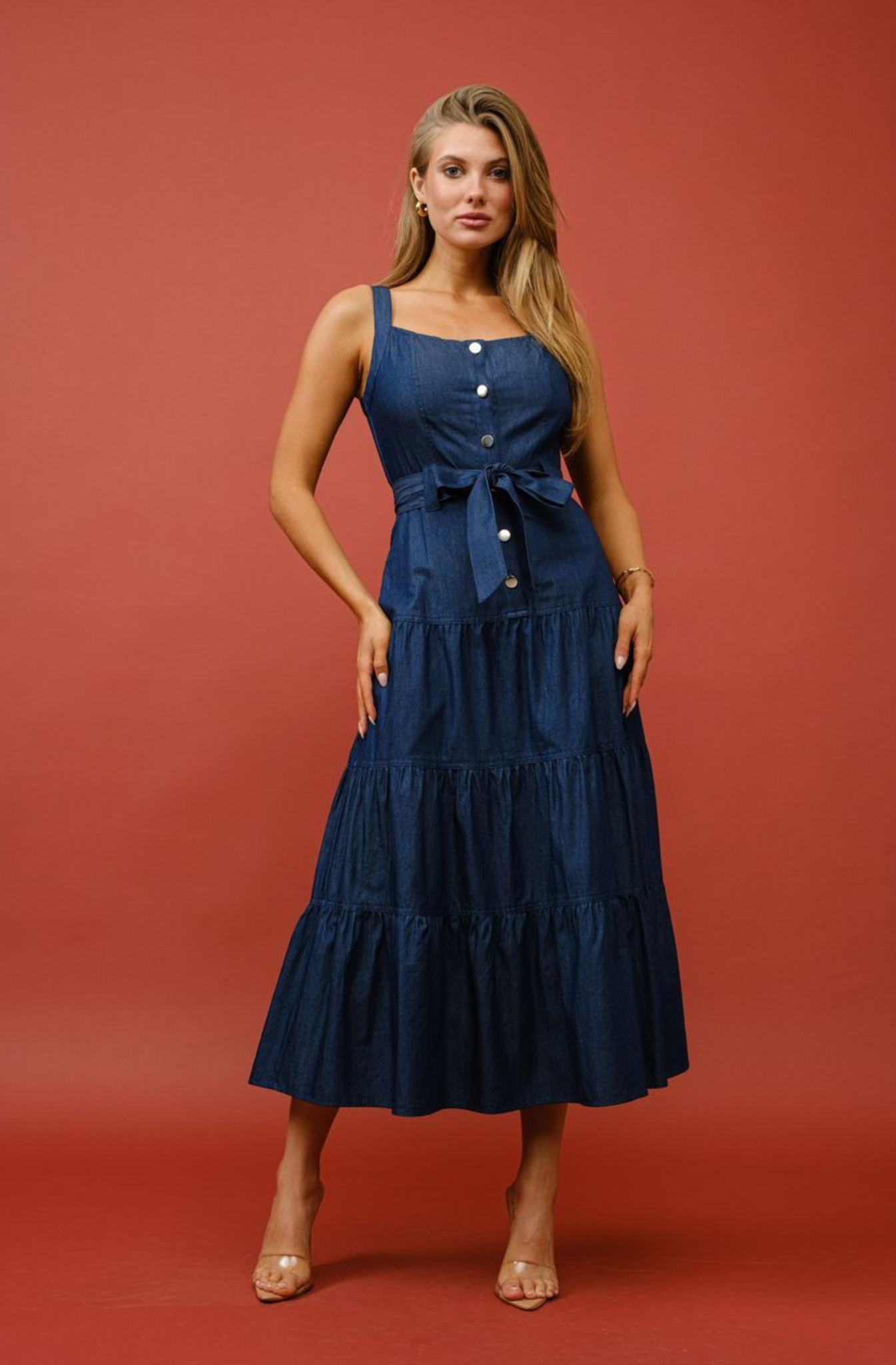 Vestido Midi Denim