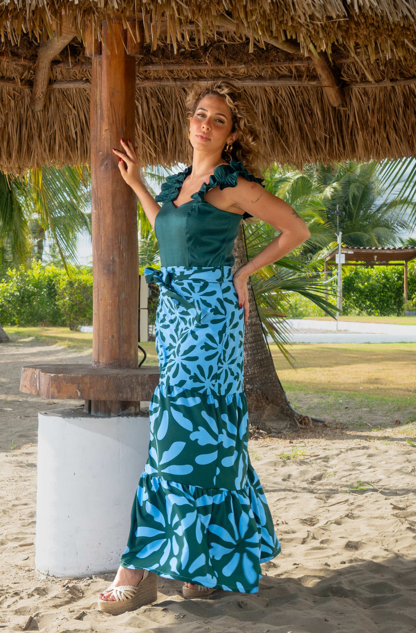 Maxi Falda Niebla Tropical - Colección Que Pretty!