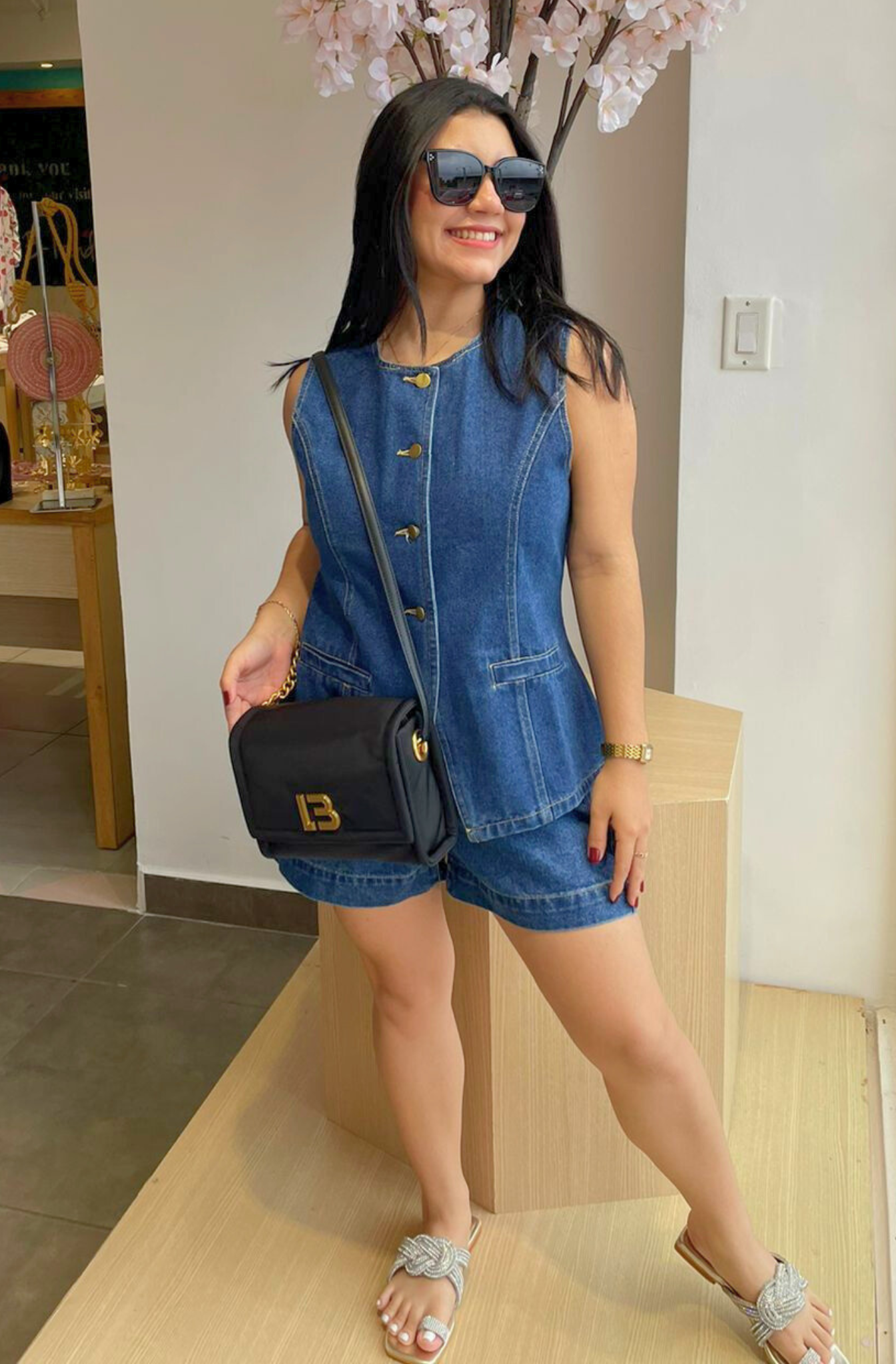 Short Denim Corte A