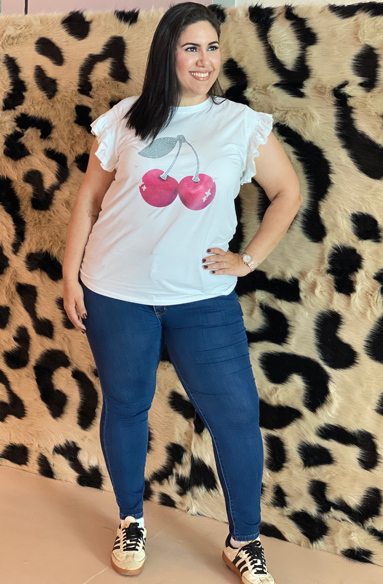 T-Shirt Cherry Plus Size