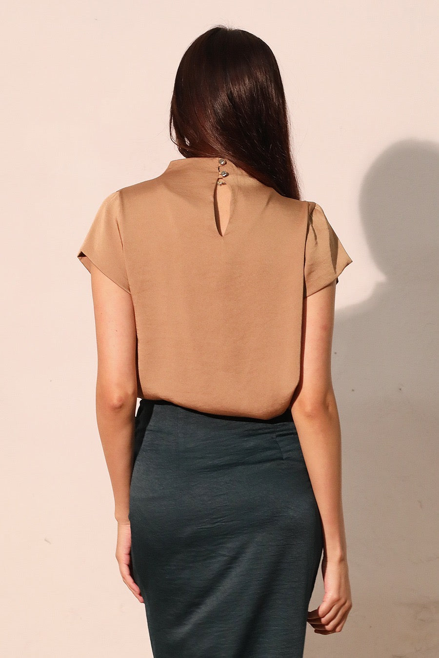 MOONMIST HIGH NECK BLOUSE