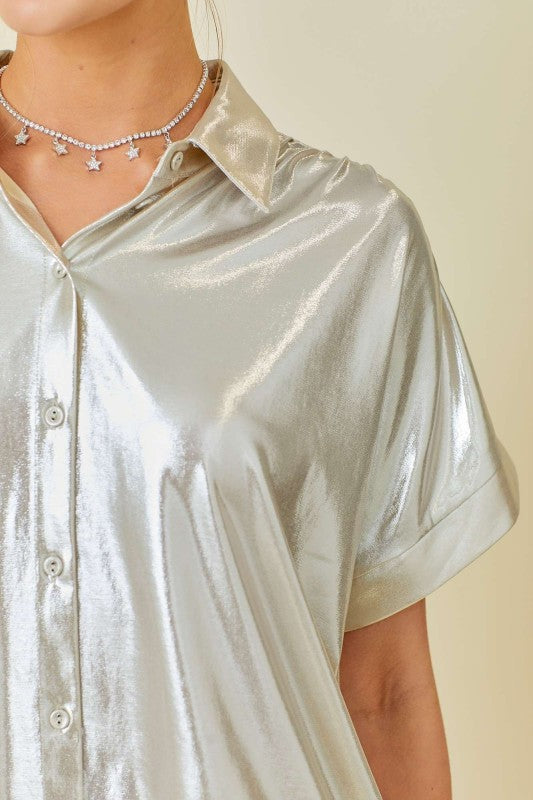 METALLIC GLOW SHIRT