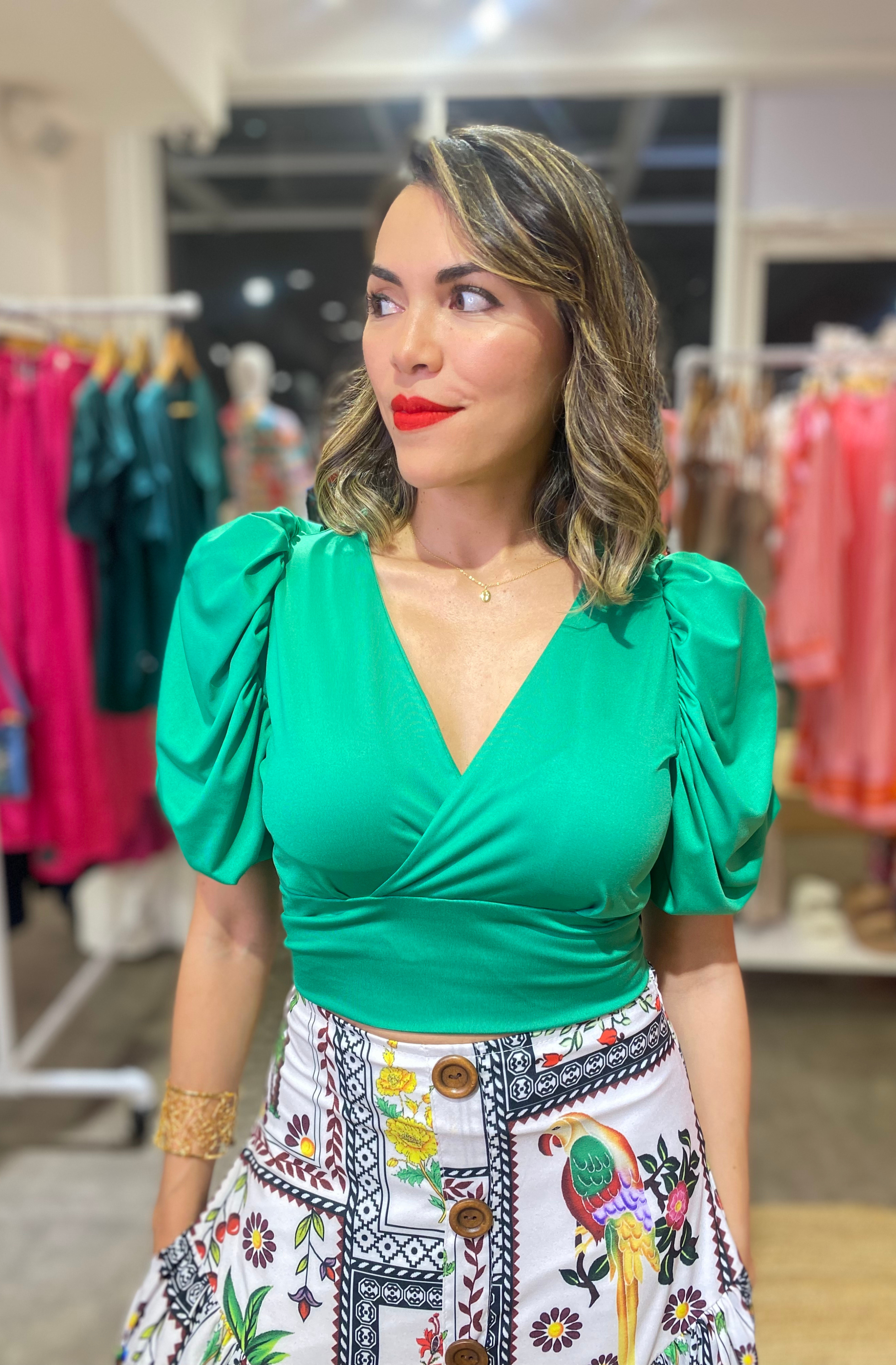 Crop Top Estampado - Colección Mujer