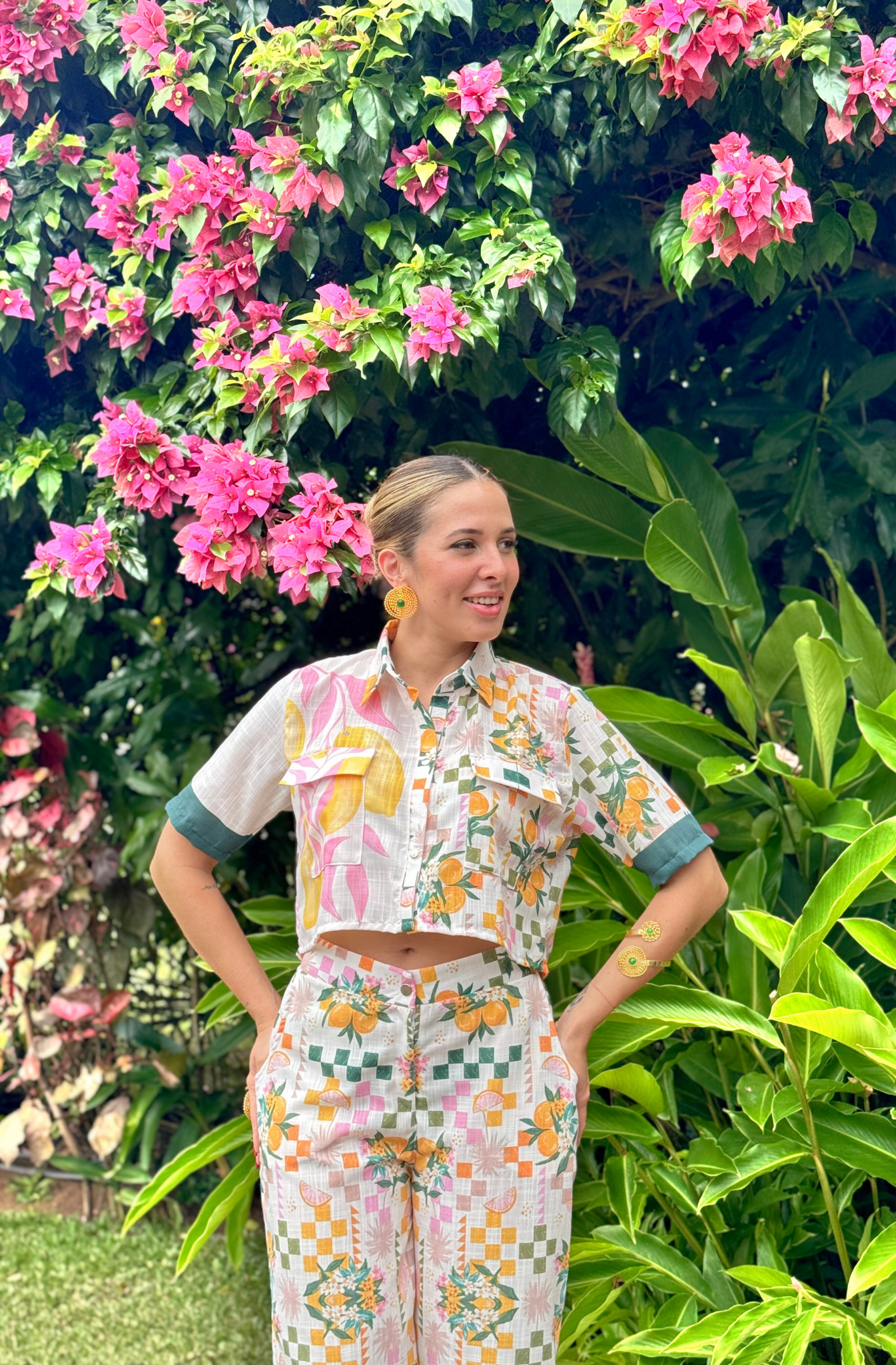 Camisa Limoncello Tiles - Colección Dolce Vita