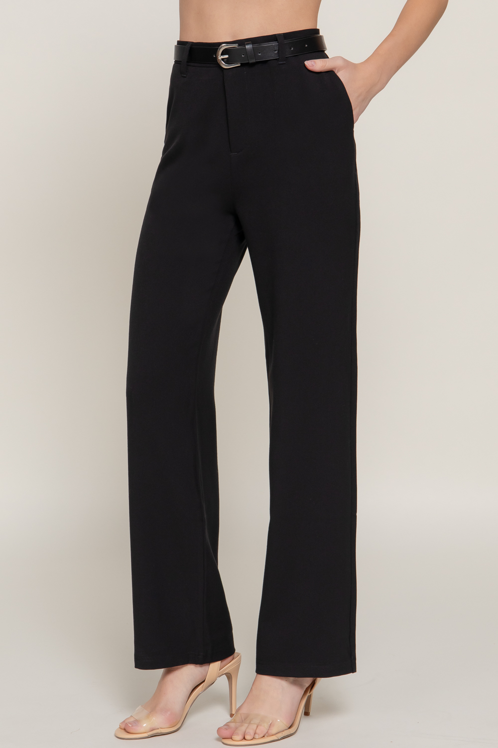 LUXE BELTED PANTS