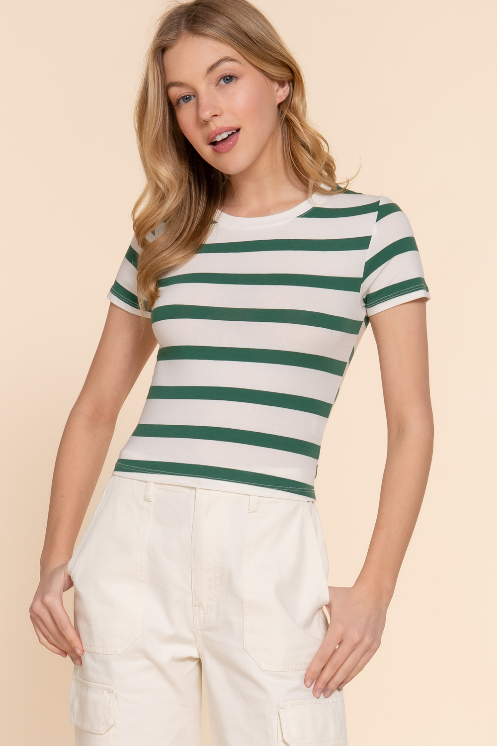STRIPE CHARM TOP