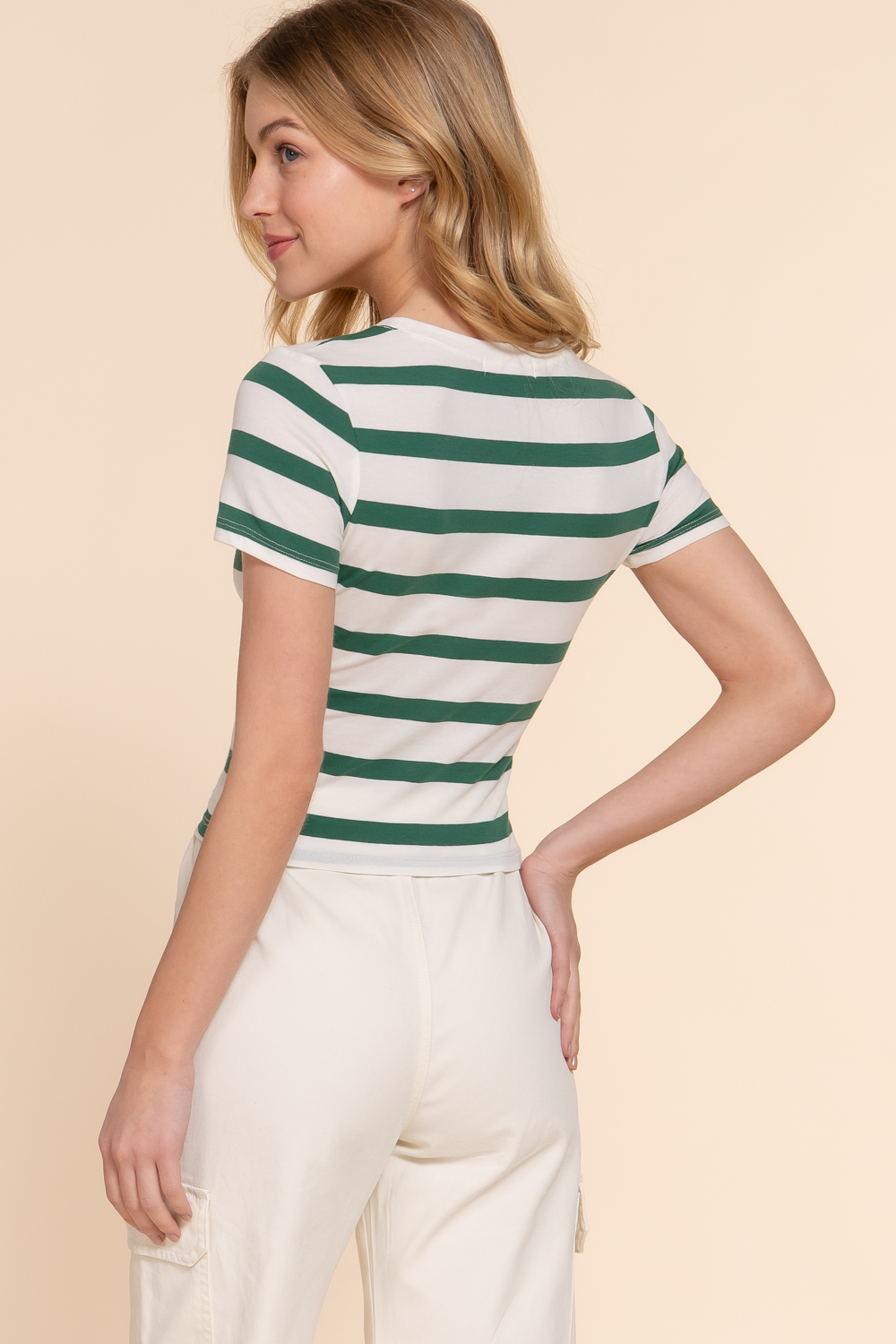 STRIPE CHARM TOP