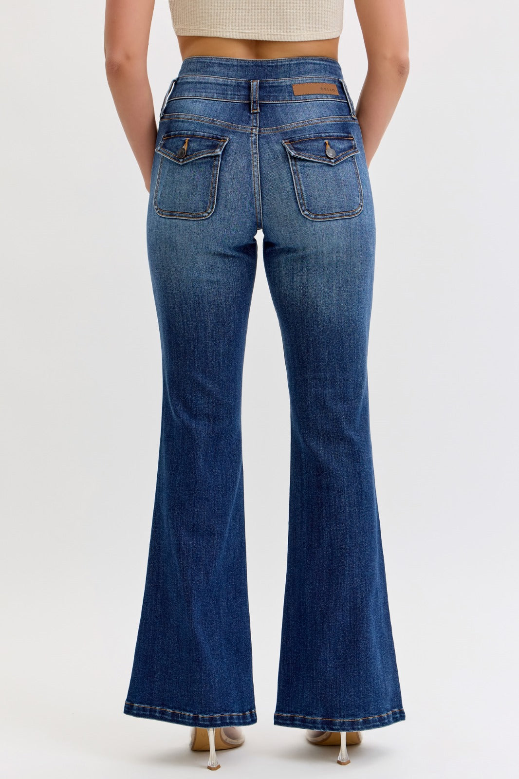 DOUBLE WB FLARE JEANS