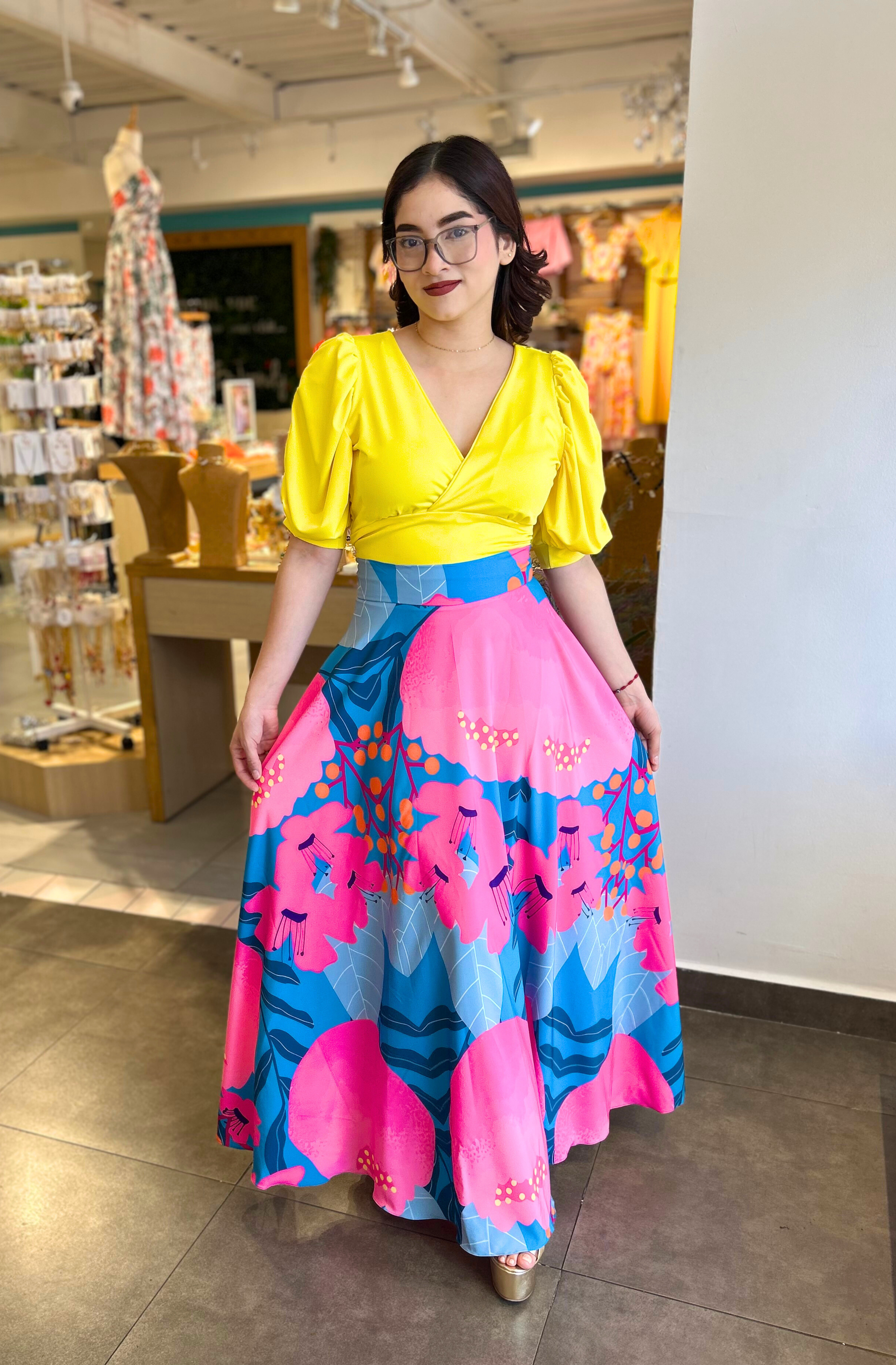 Maxi Falda Estampada