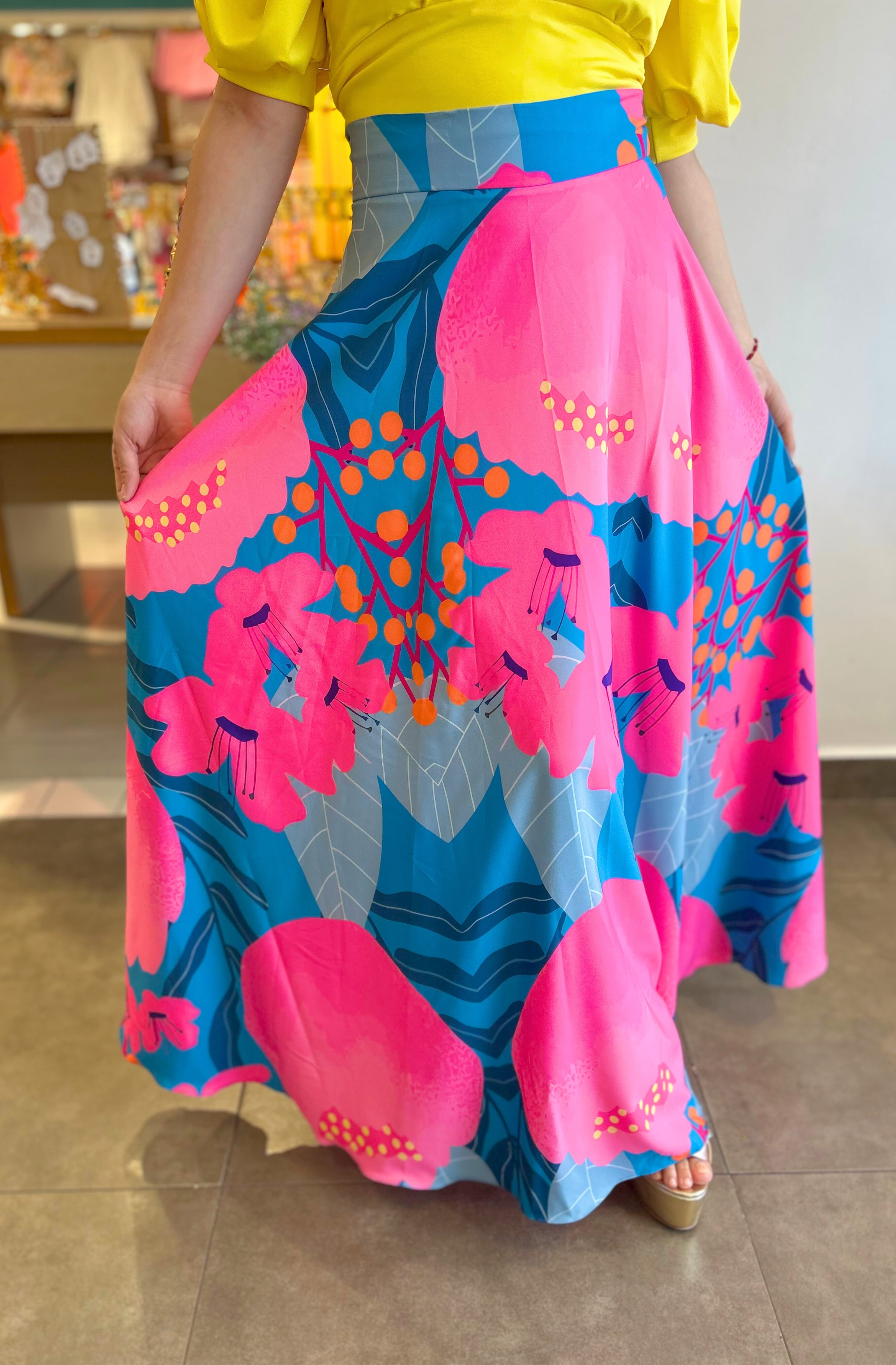 Maxi Falda Estampada