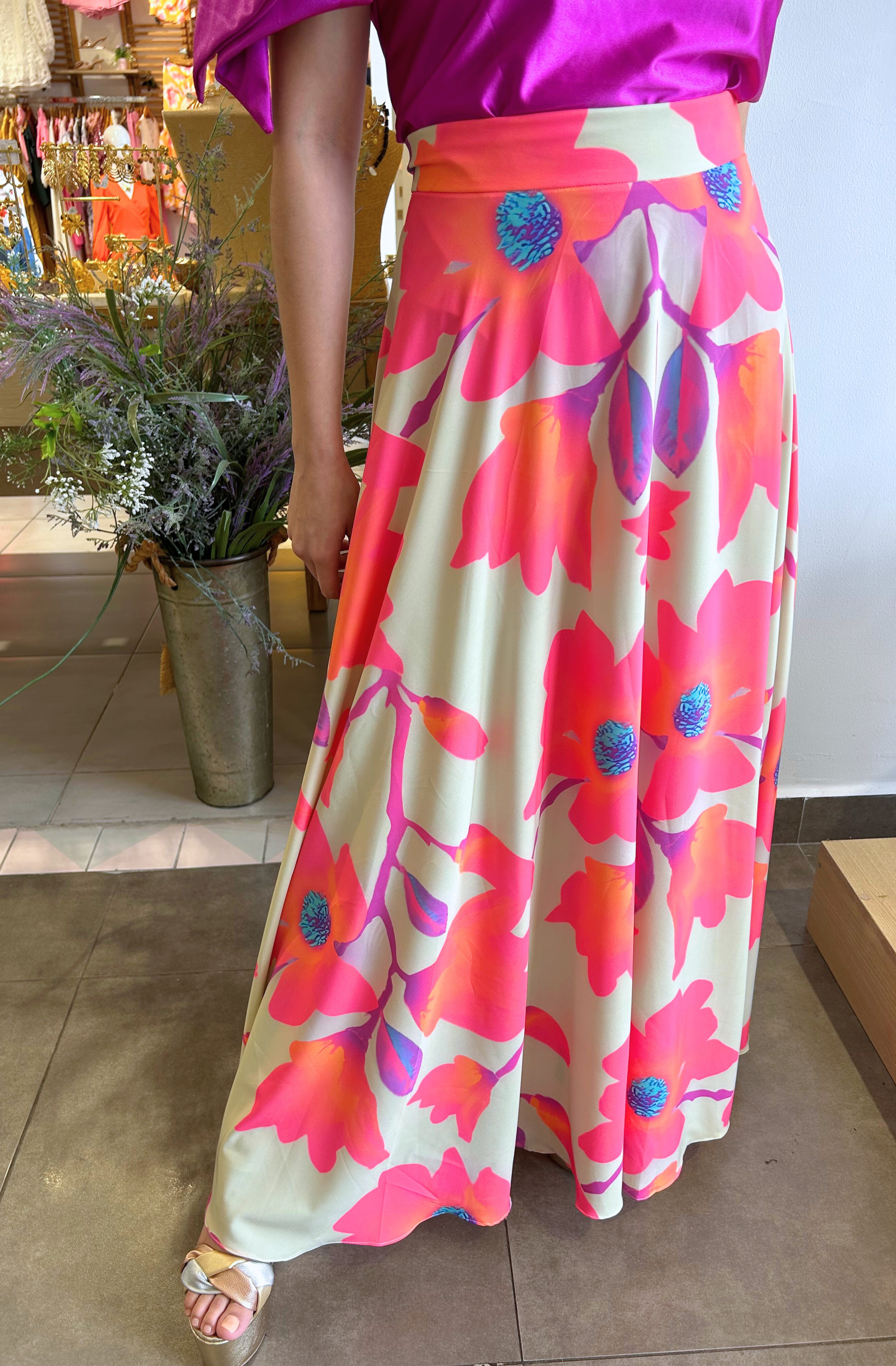 Maxi Falda Estampada