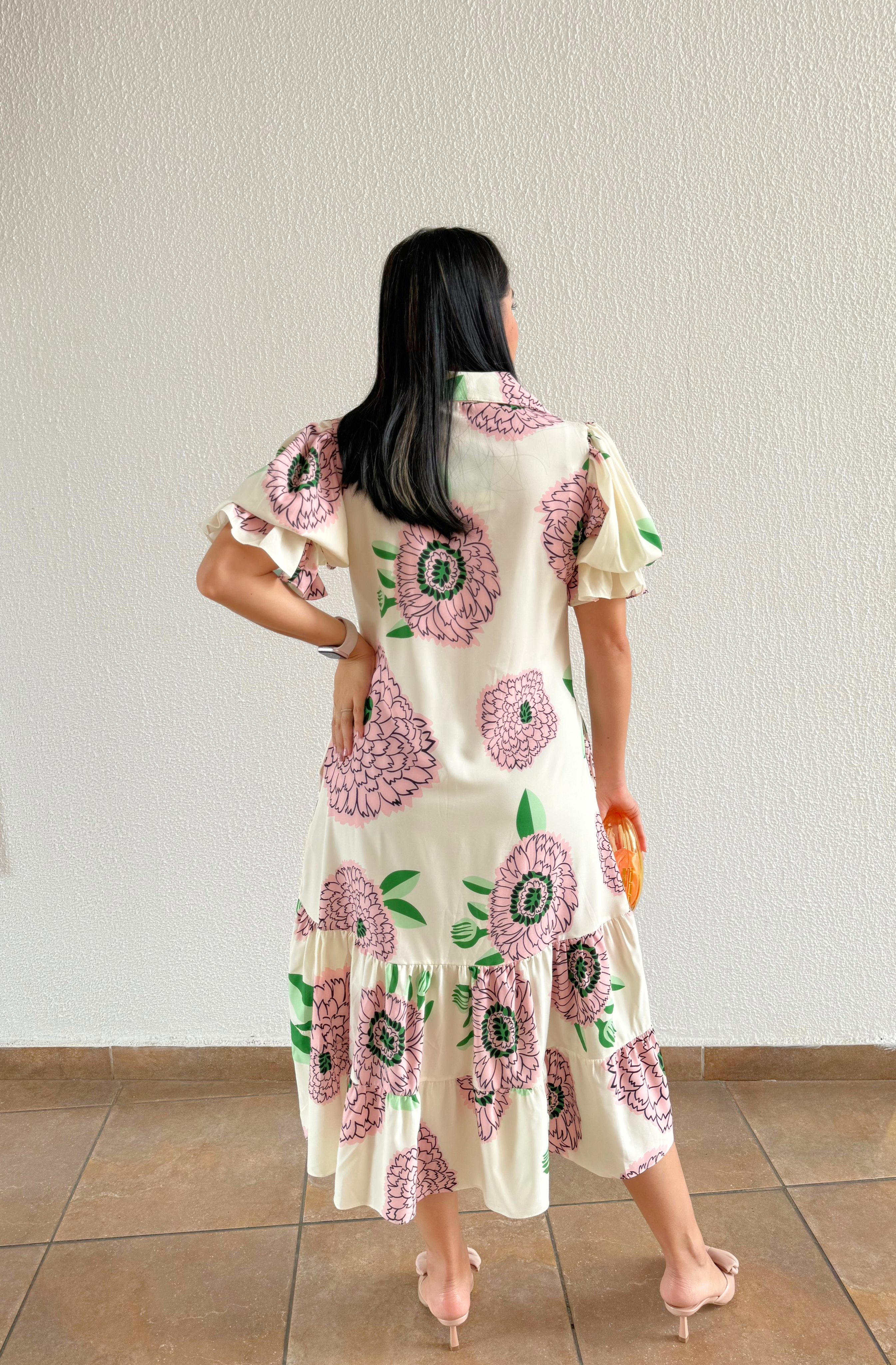 Vestido Midi Marfil