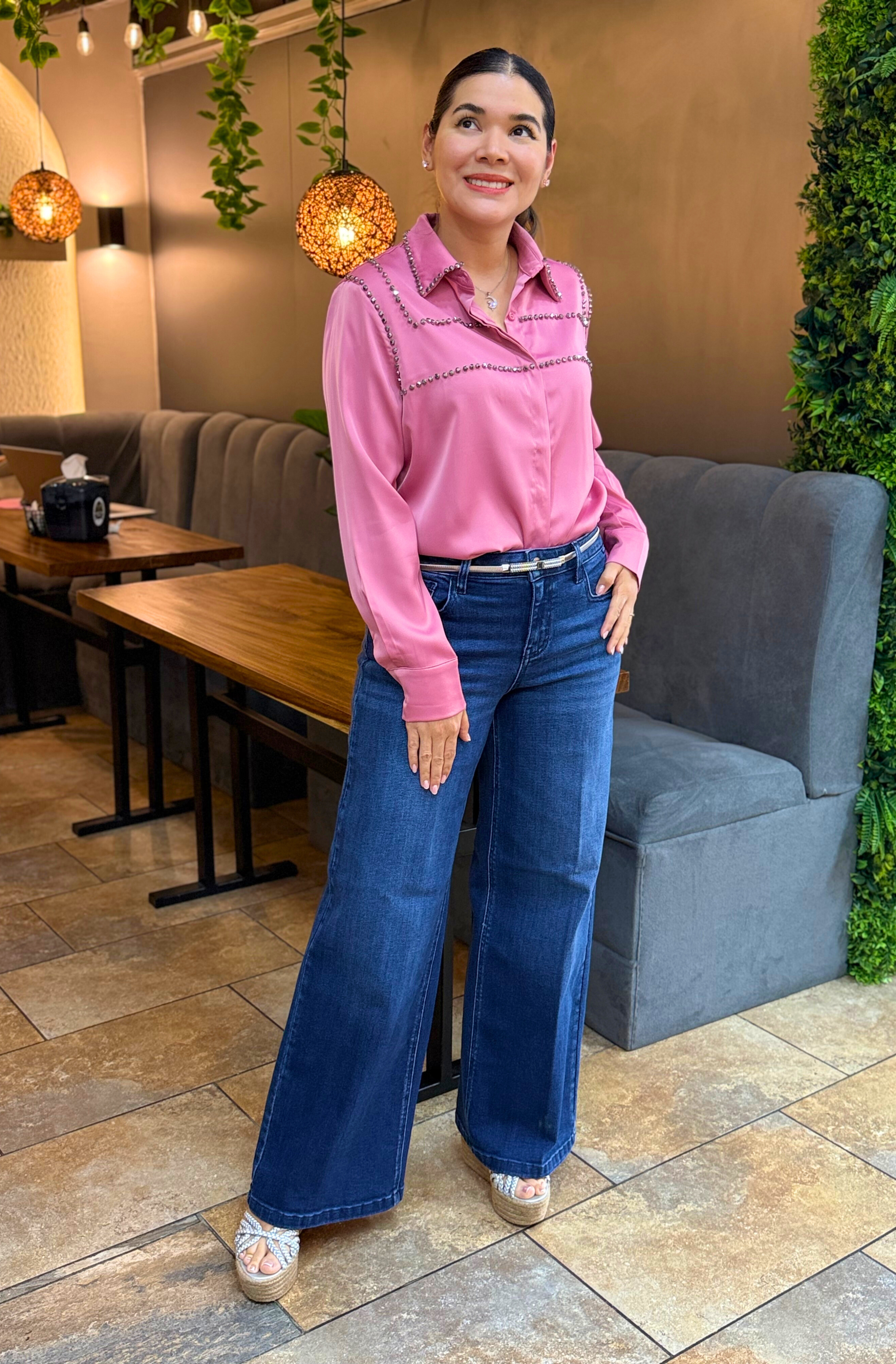 RADIANT GLOW SATIN SHIRT
