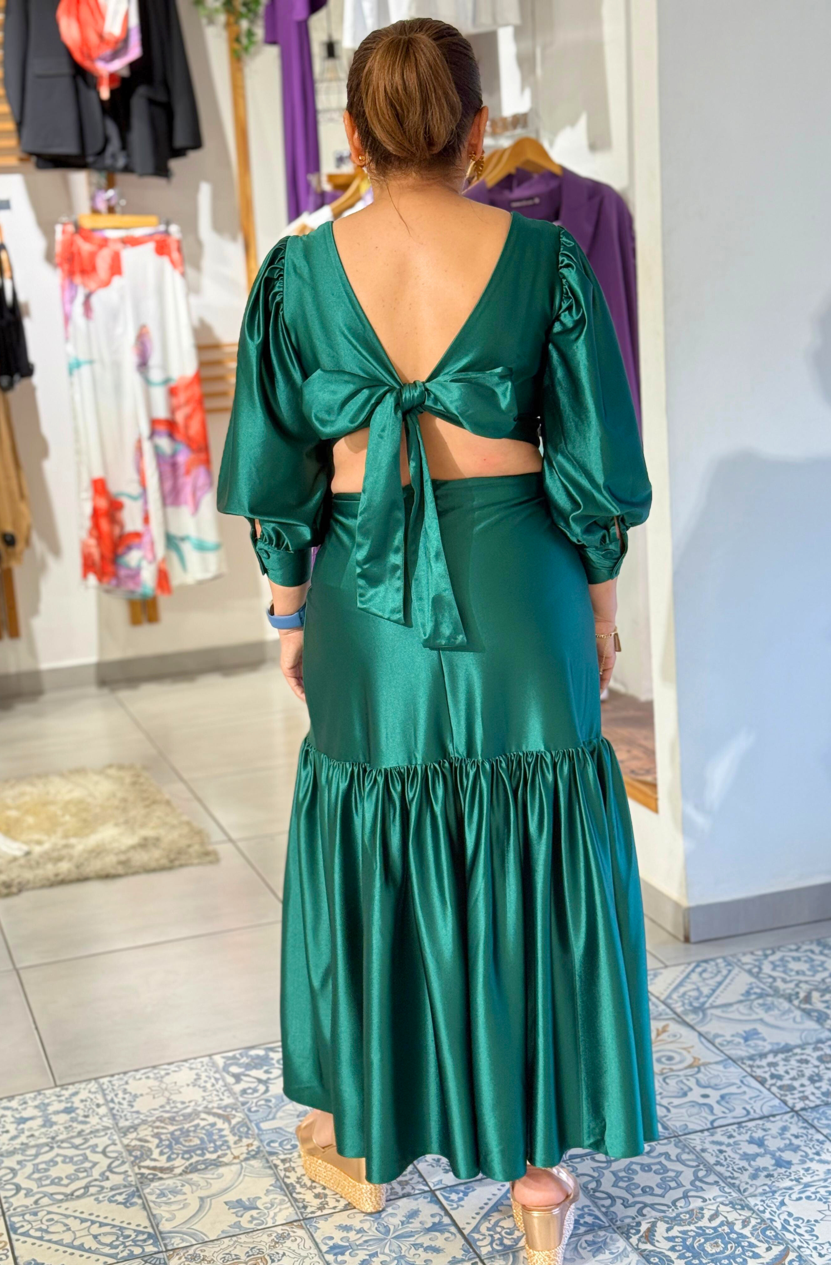 EMERALD STATEMENT DRESS